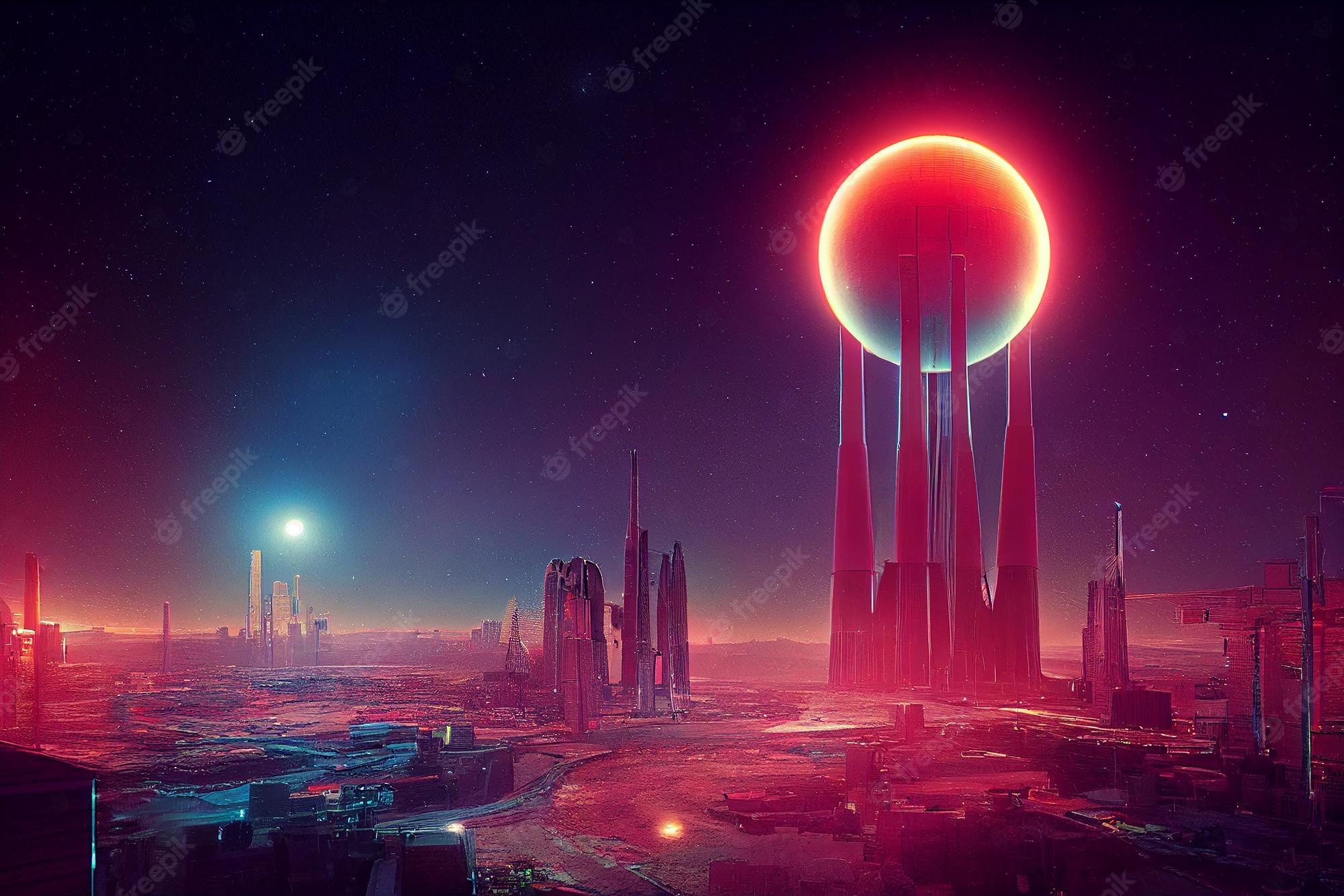 Atomic Cityscape Wallpapers