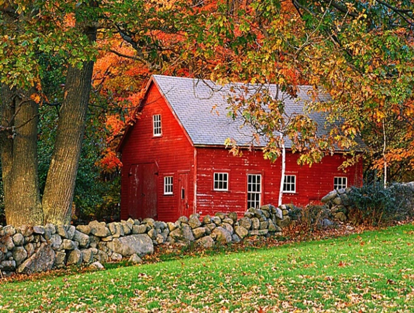 Autumn Barn Wallpapers