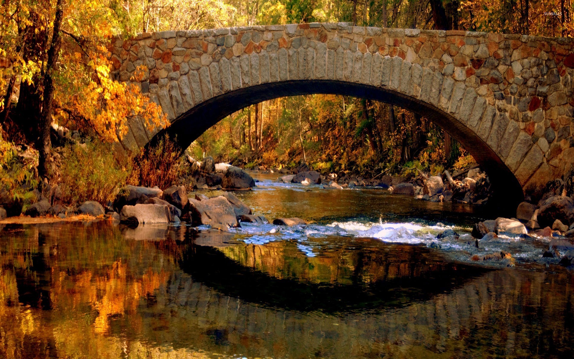 Autumn Bridge Wallpapers