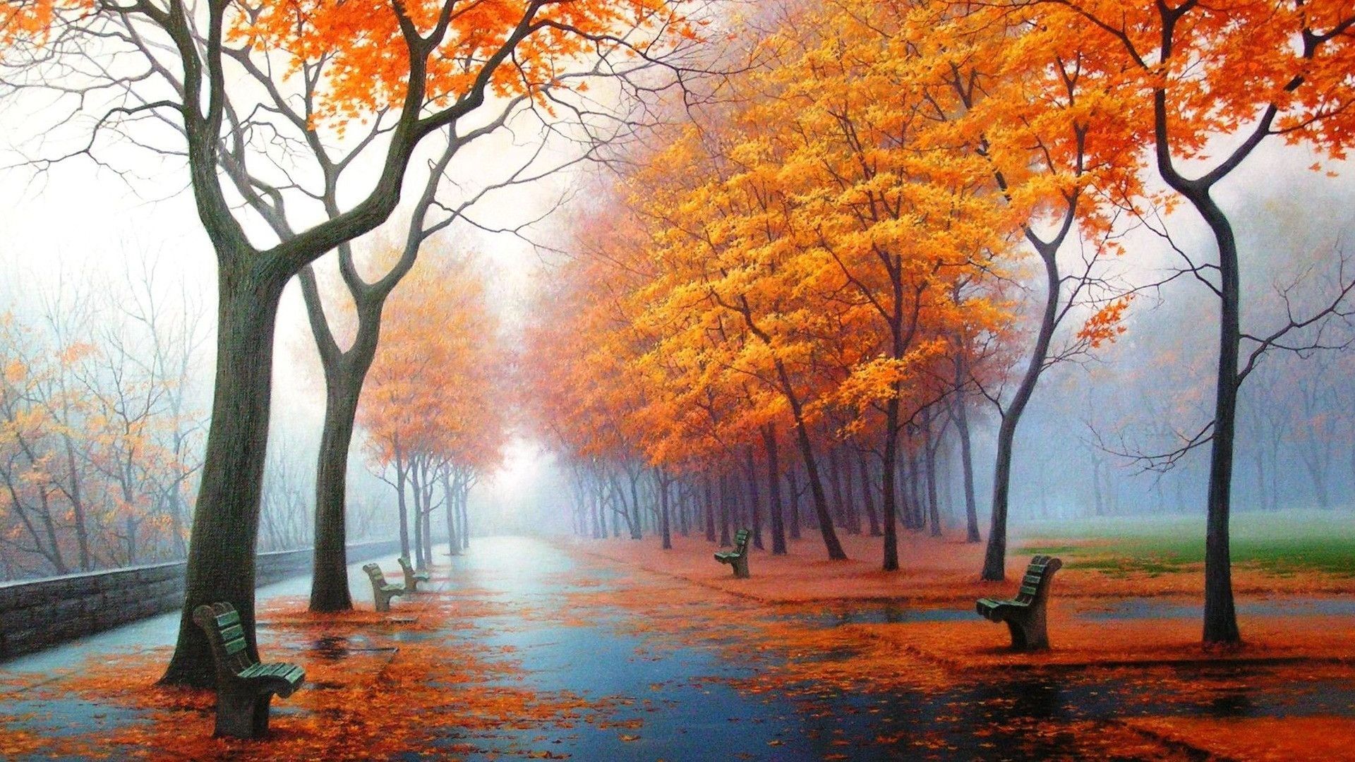 Autumn Painting Wallpapers