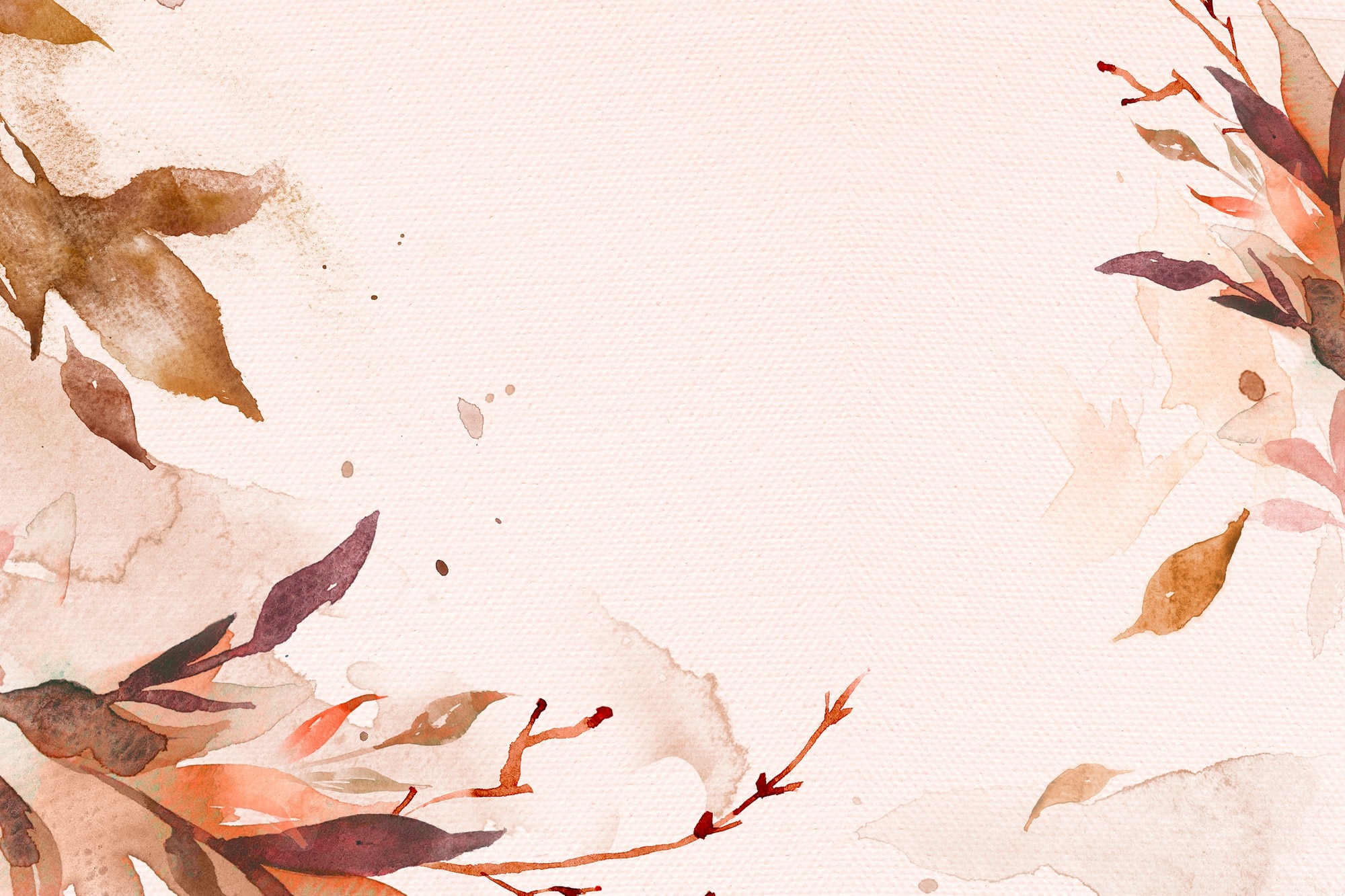 Autumn Watercolour Wallpapers