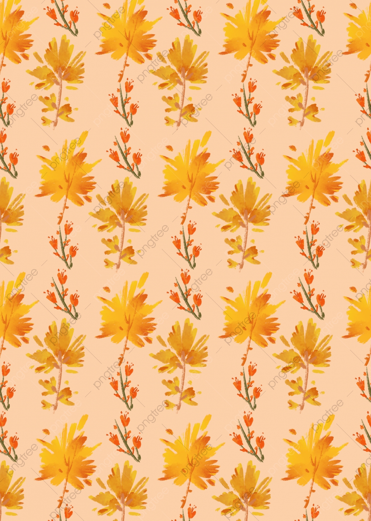 Autumn Watercolour Wallpapers