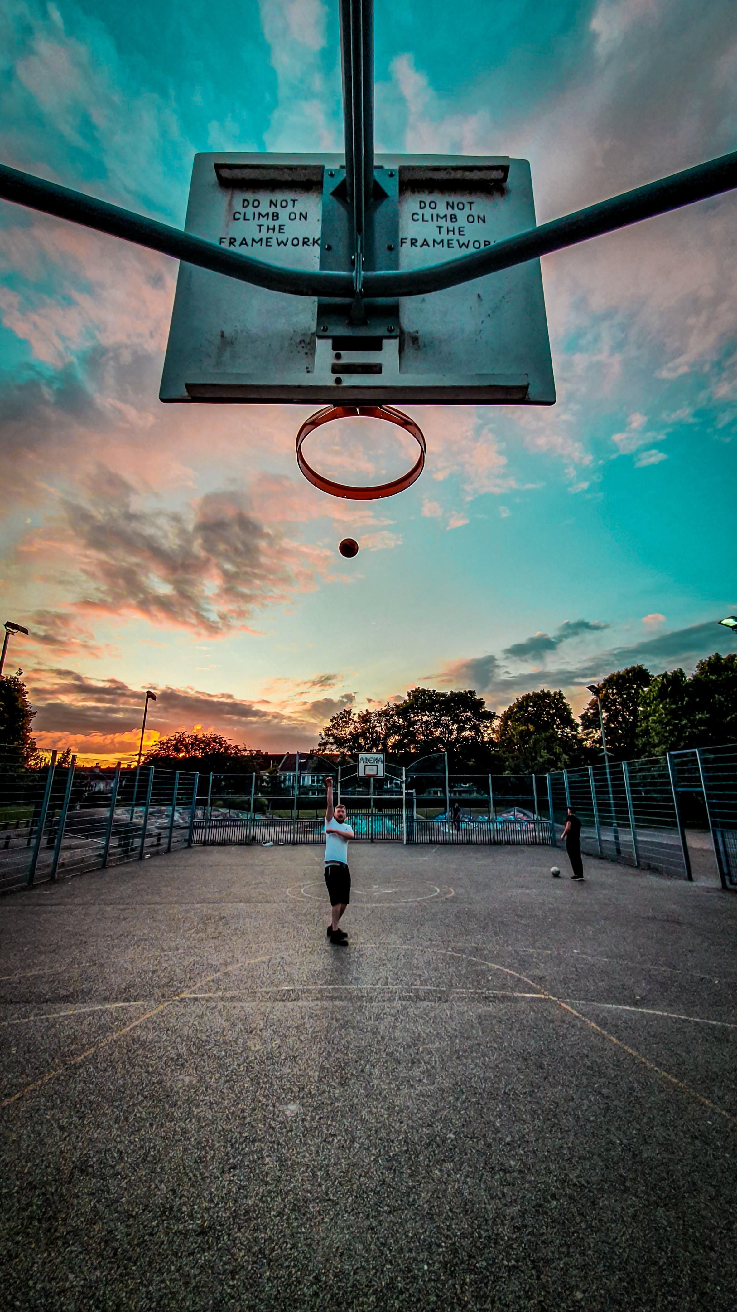 Basketball Court Sunset Wallpapers