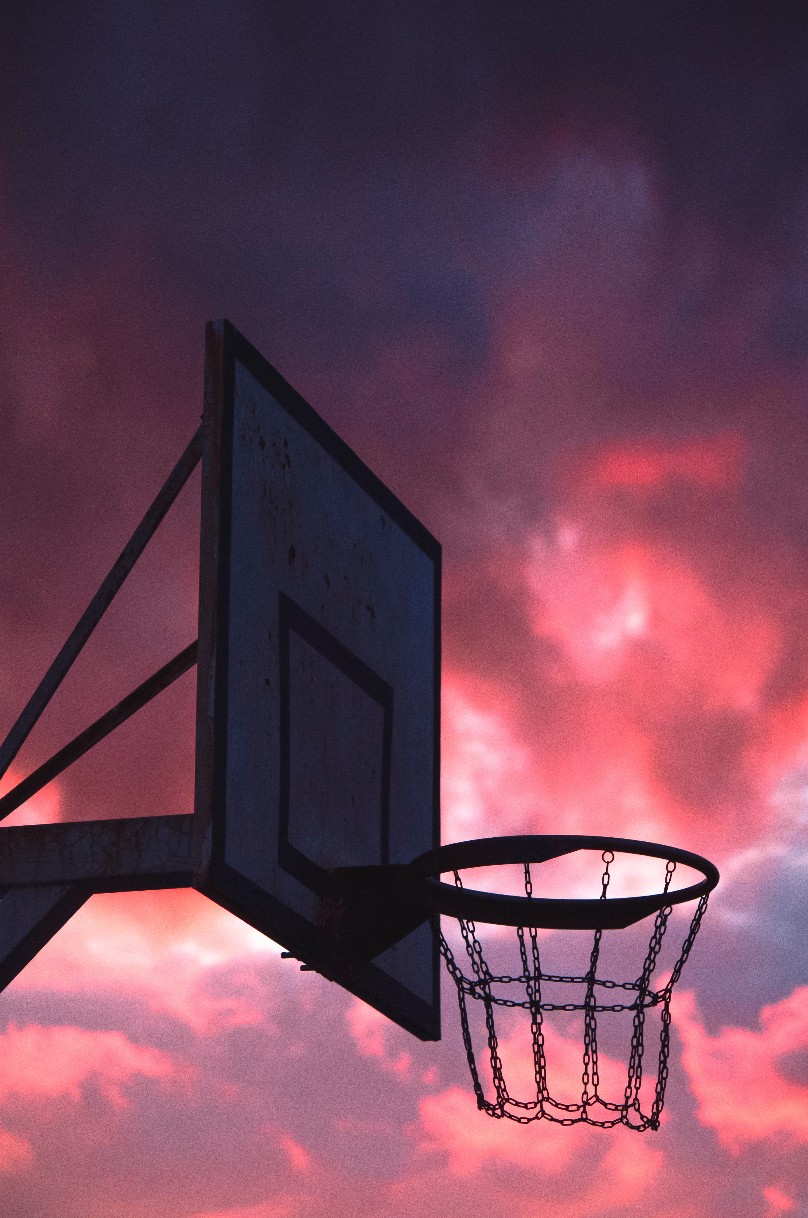 Basketball Court Sunset Wallpapers