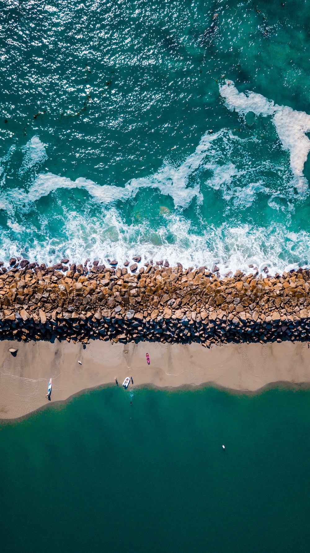 Beach 4K Aerial Photography Wallpapers