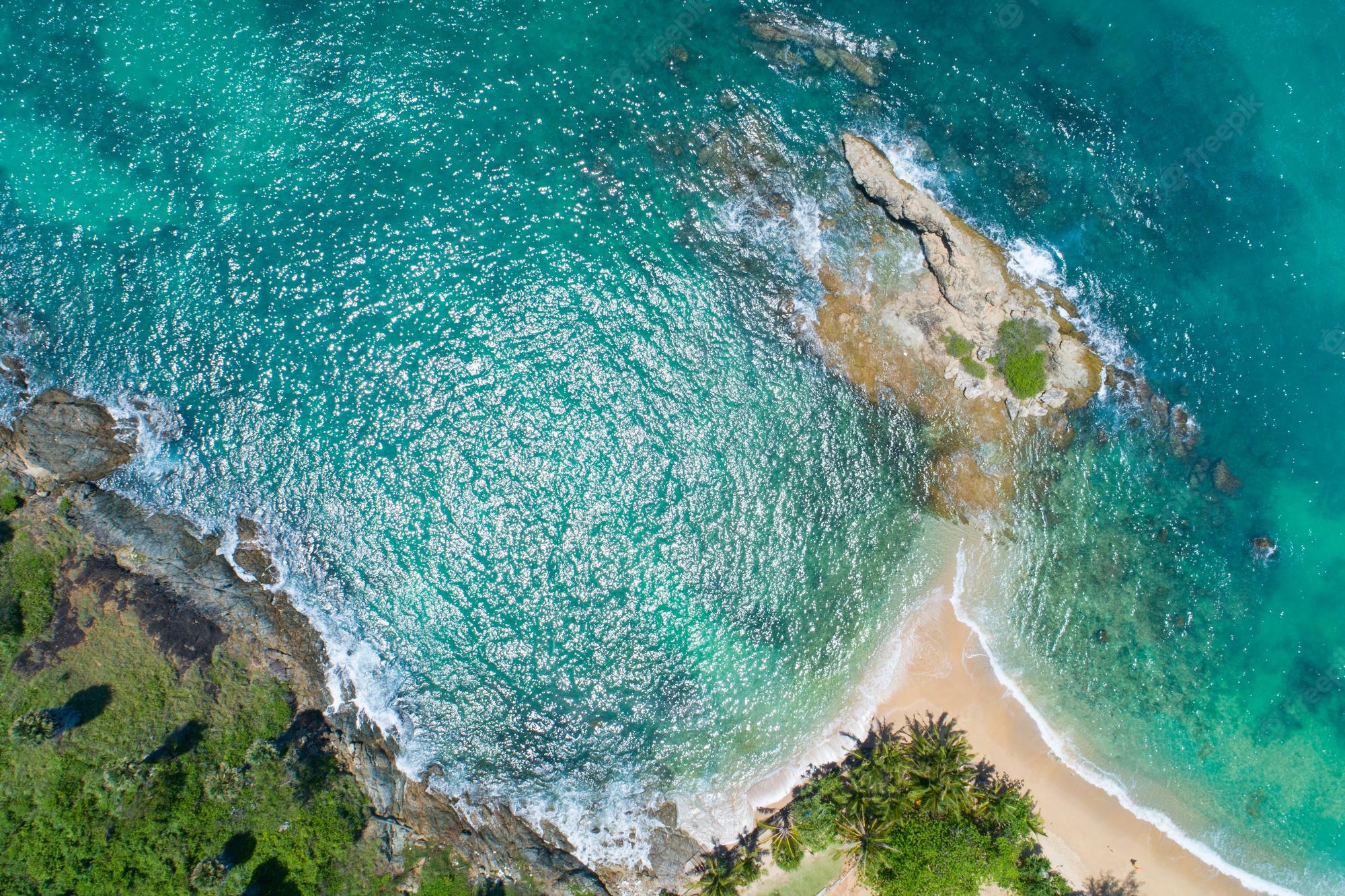 Beach 4K Aerial Photography Wallpapers