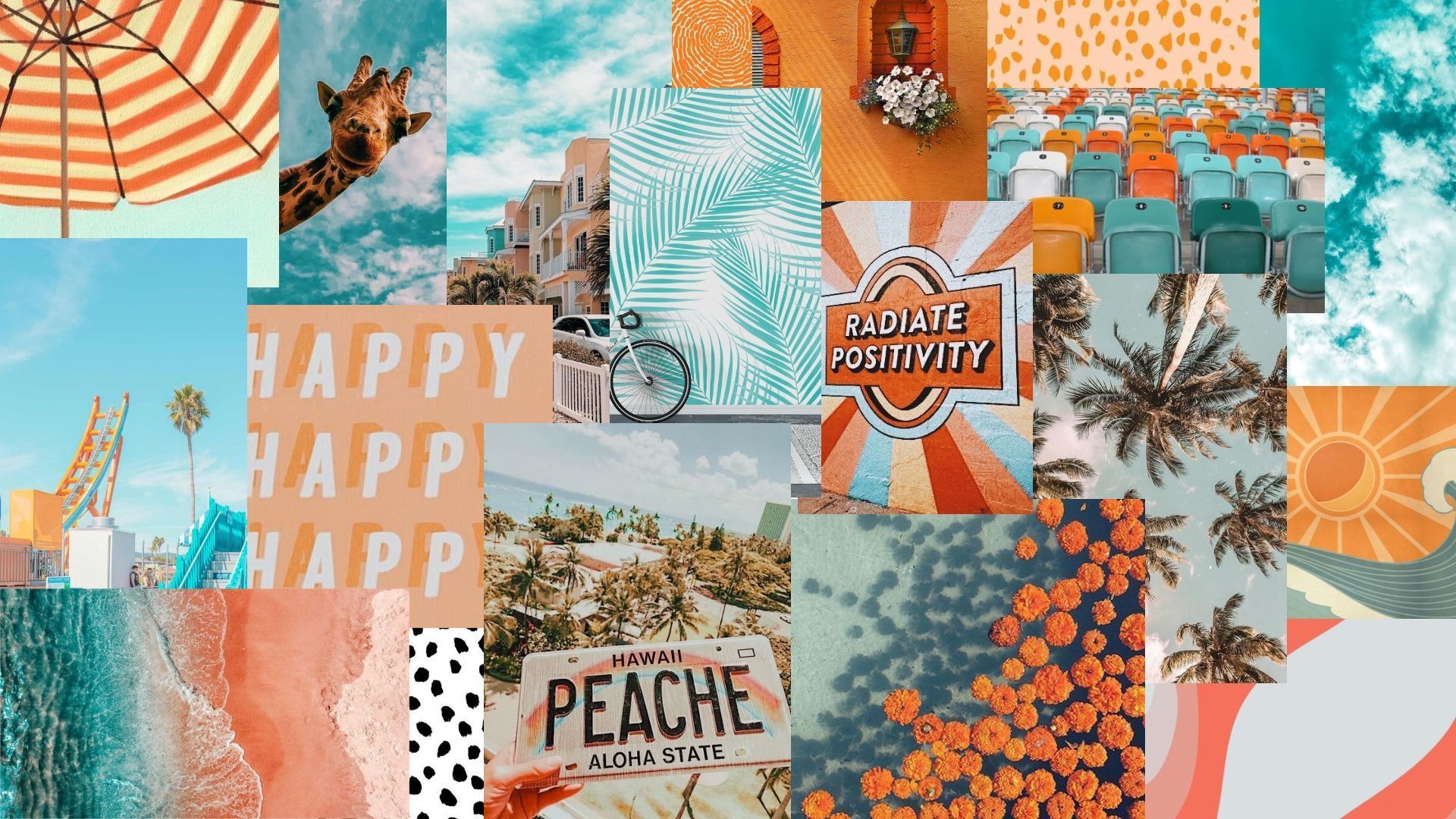 Beach Aesthetic Collage Wallpapers