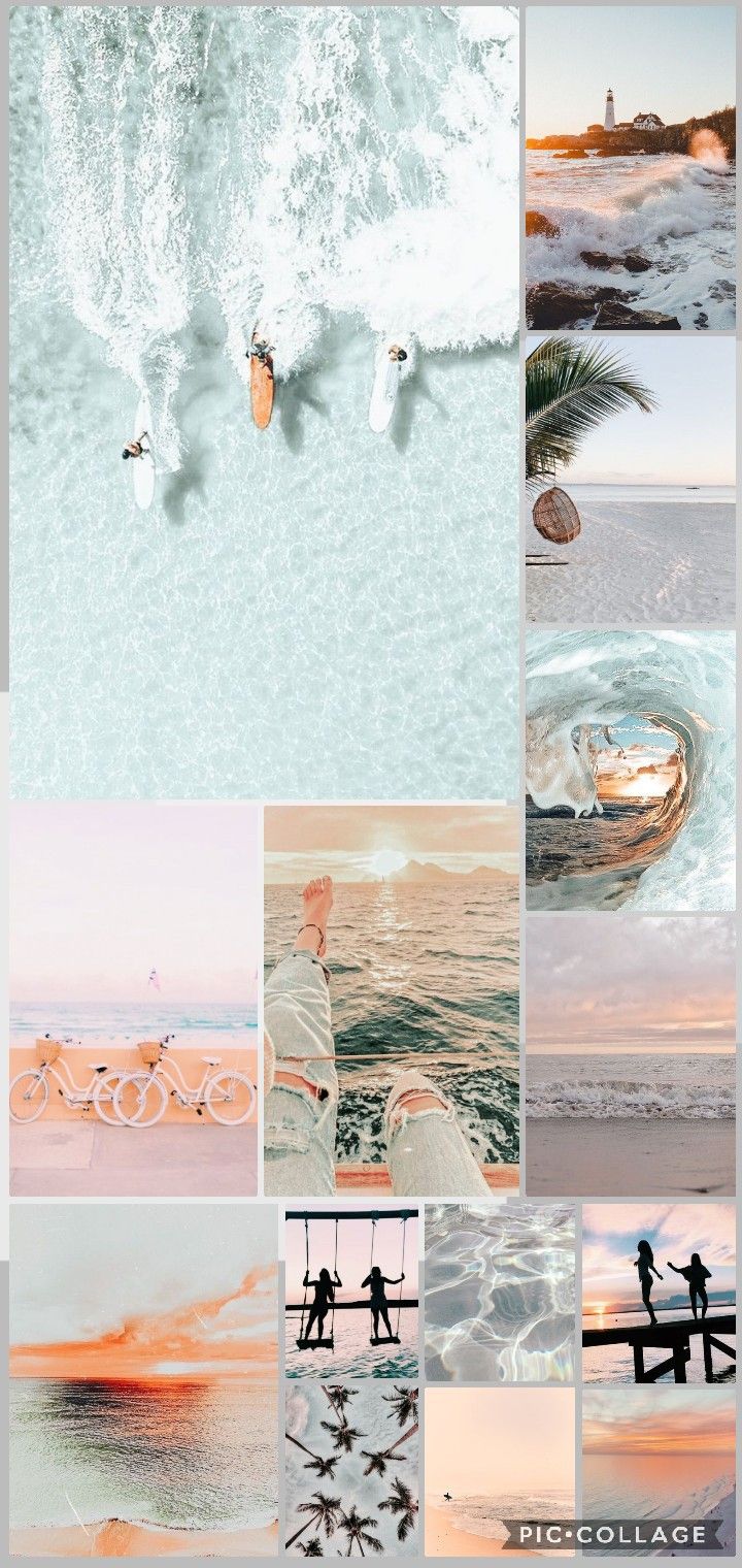 Beach Aesthetic Collage Wallpapers