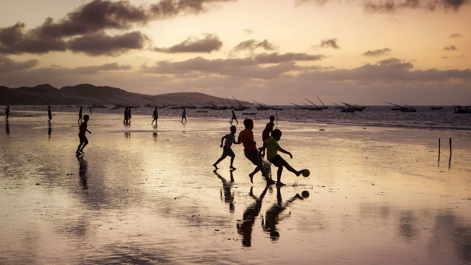 Beach At A Soccer Ball Wallpapers