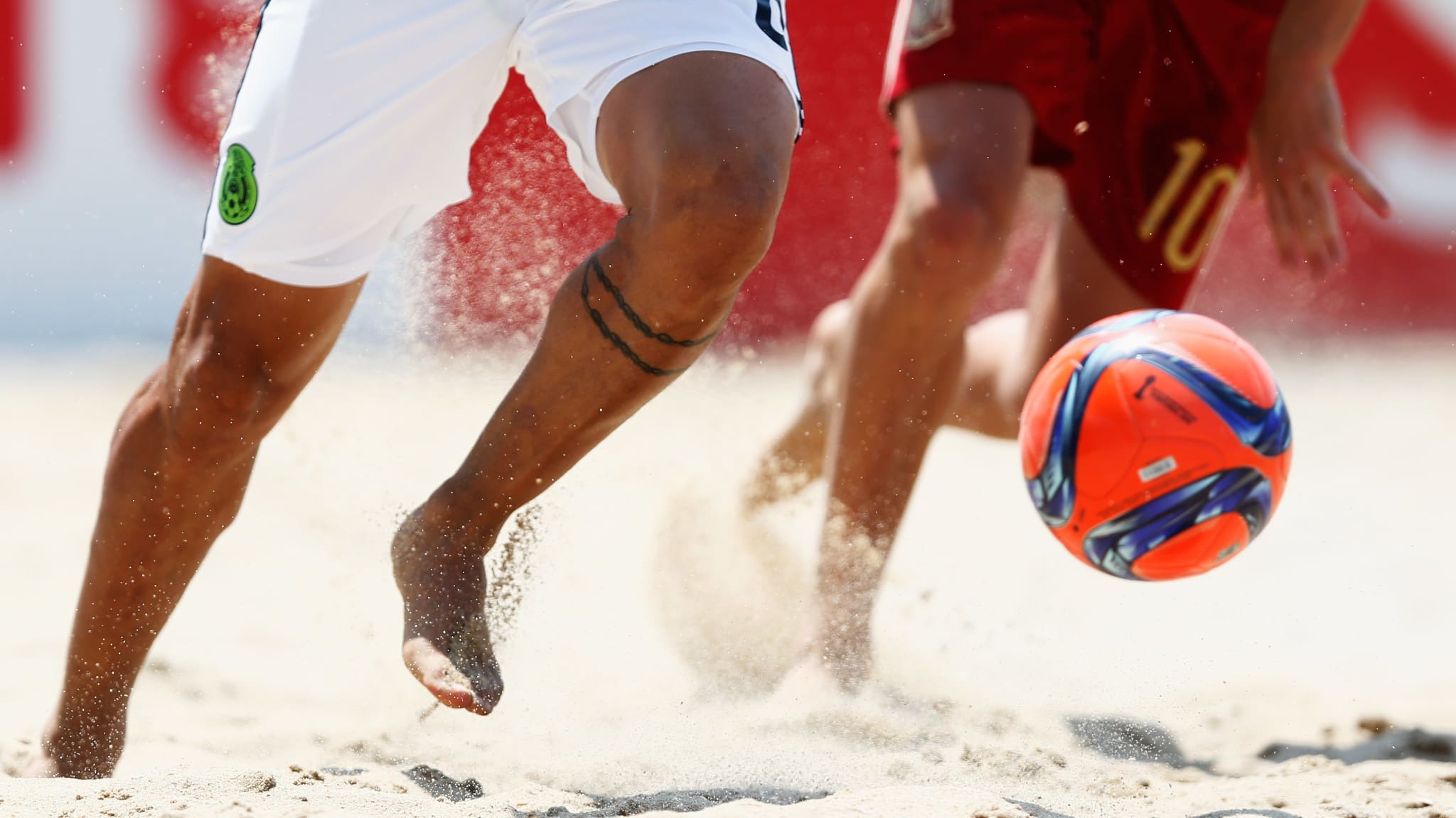 Beach At A Soccer Ball Wallpapers