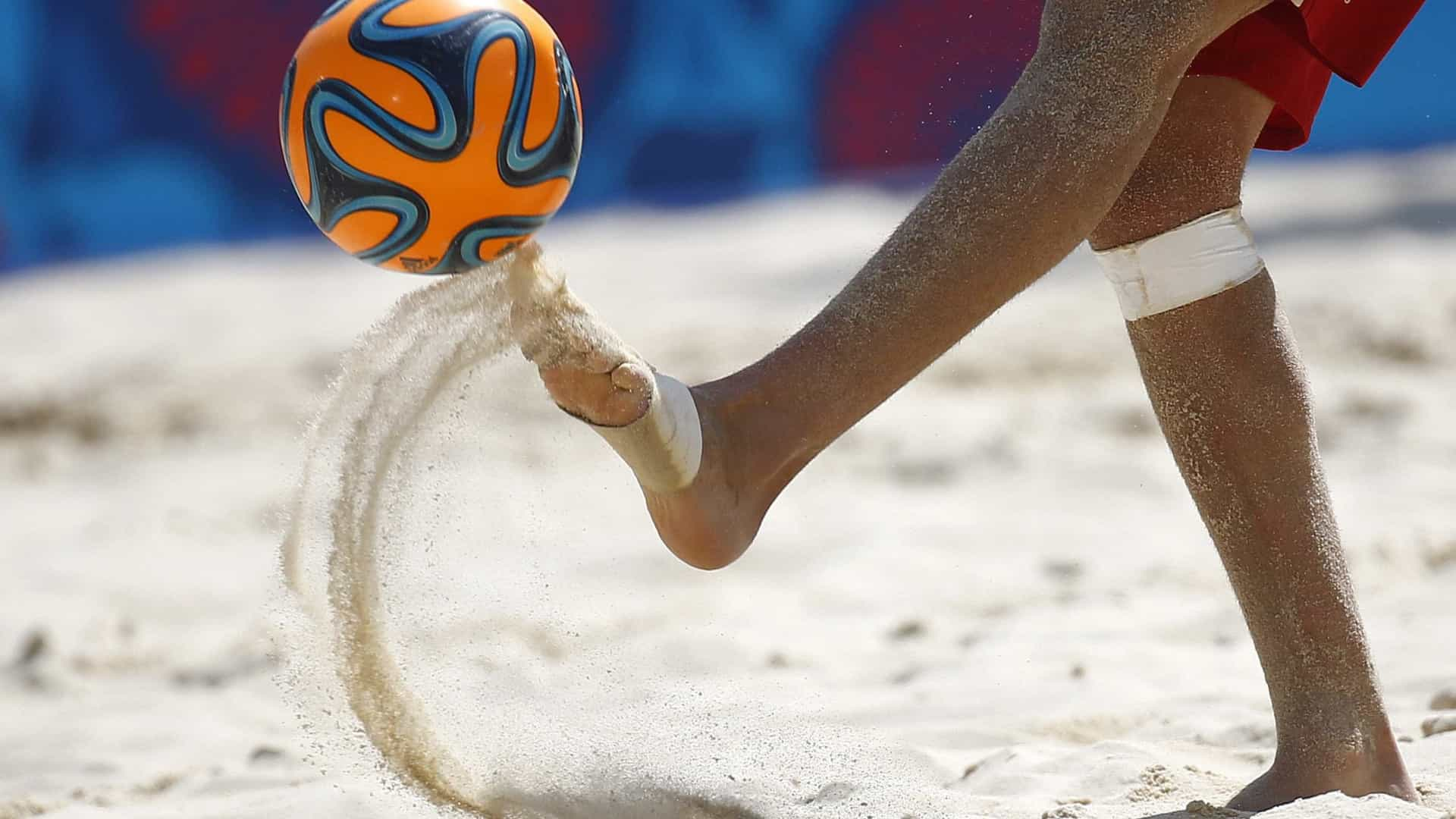 Beach At A Soccer Ball Wallpapers