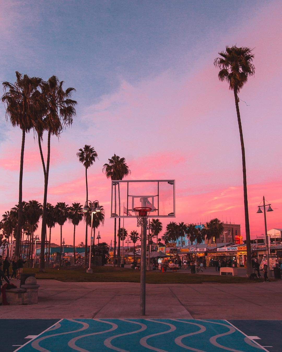 Beach Basketball Court Wallpapers