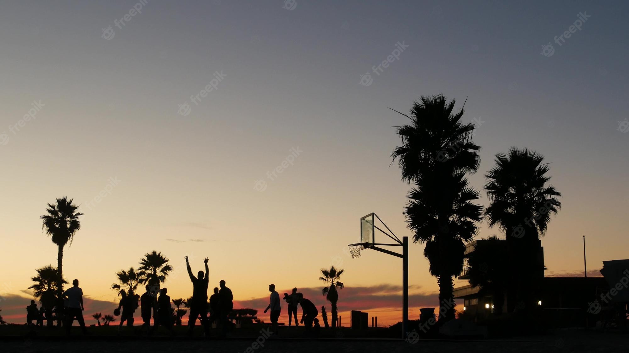 Beach Basketball Court Wallpapers