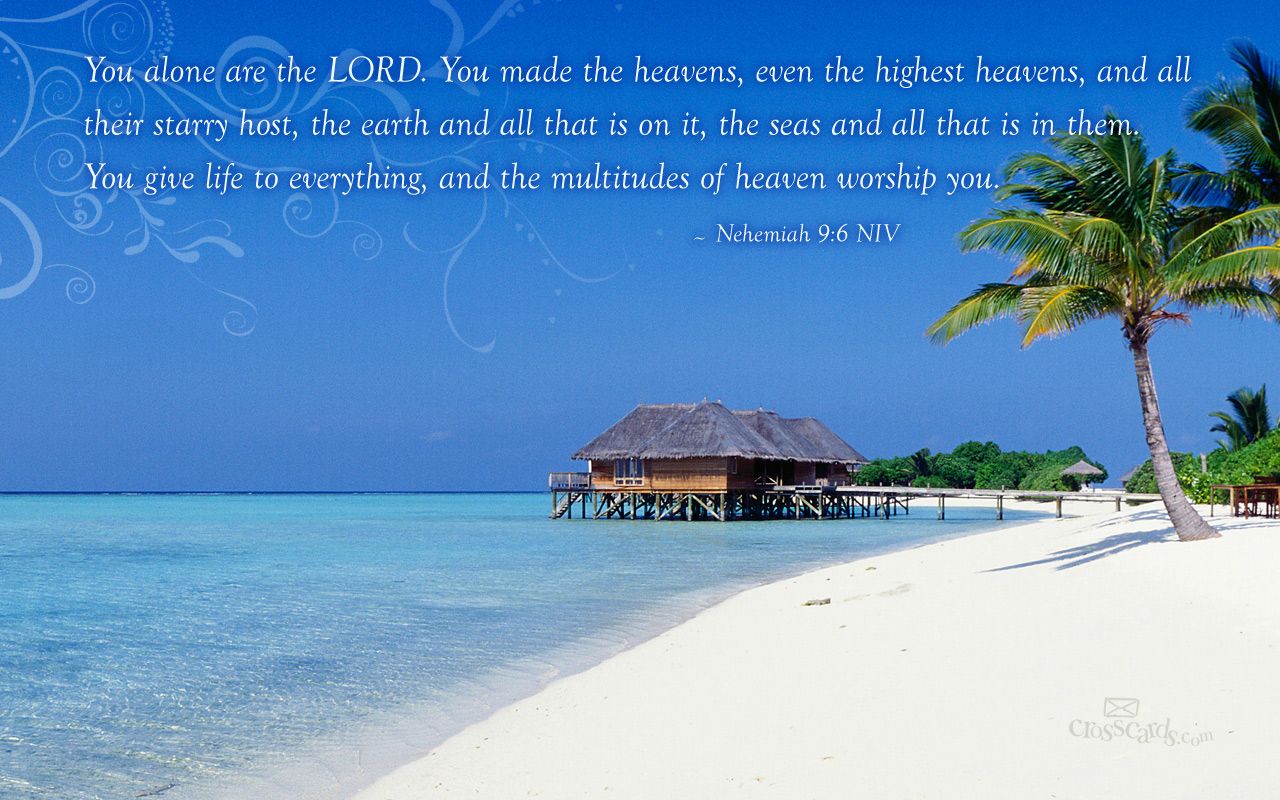 Beach Bible Verse Wallpapers