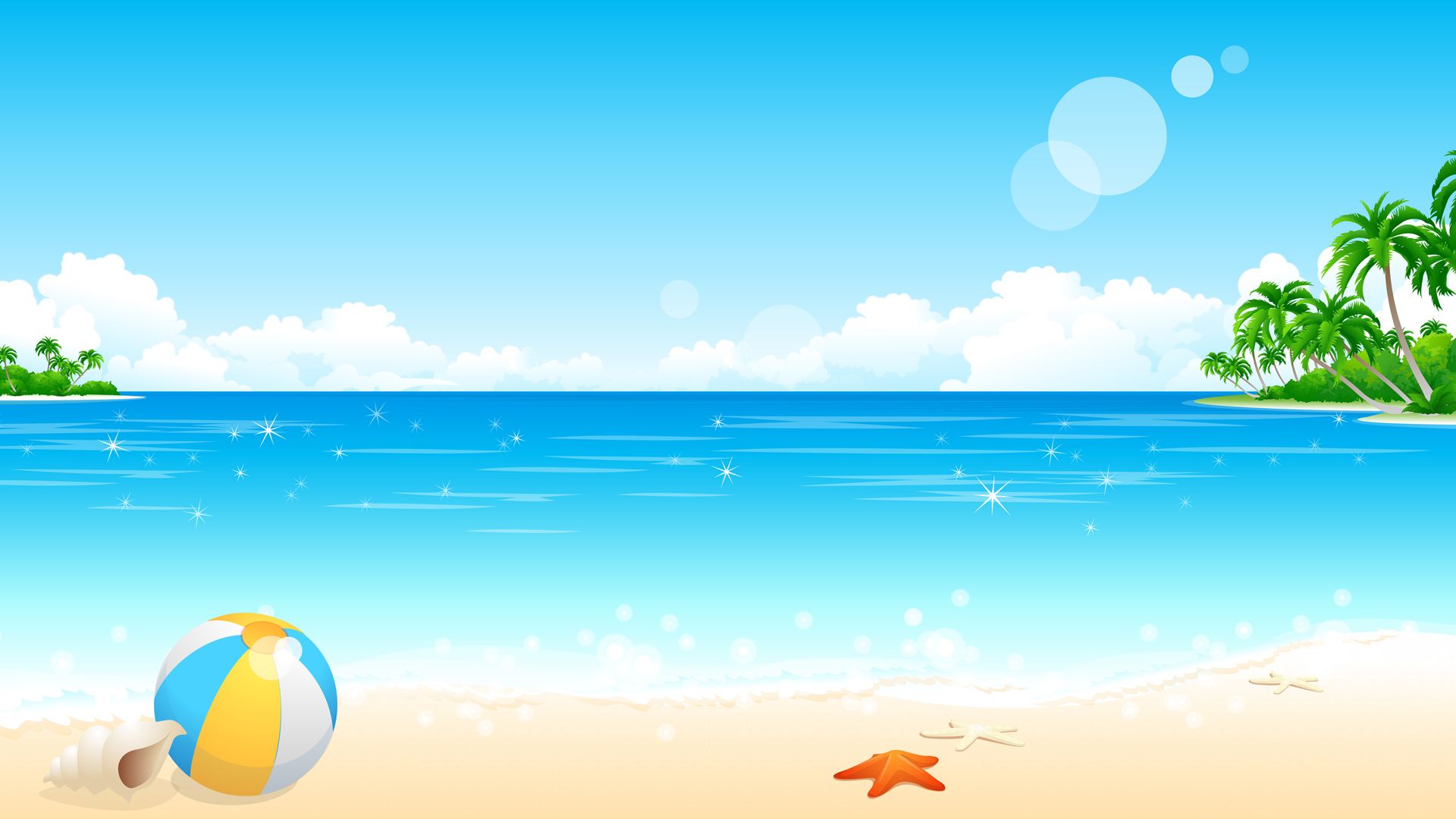 Beach Cartoon Wallpapers