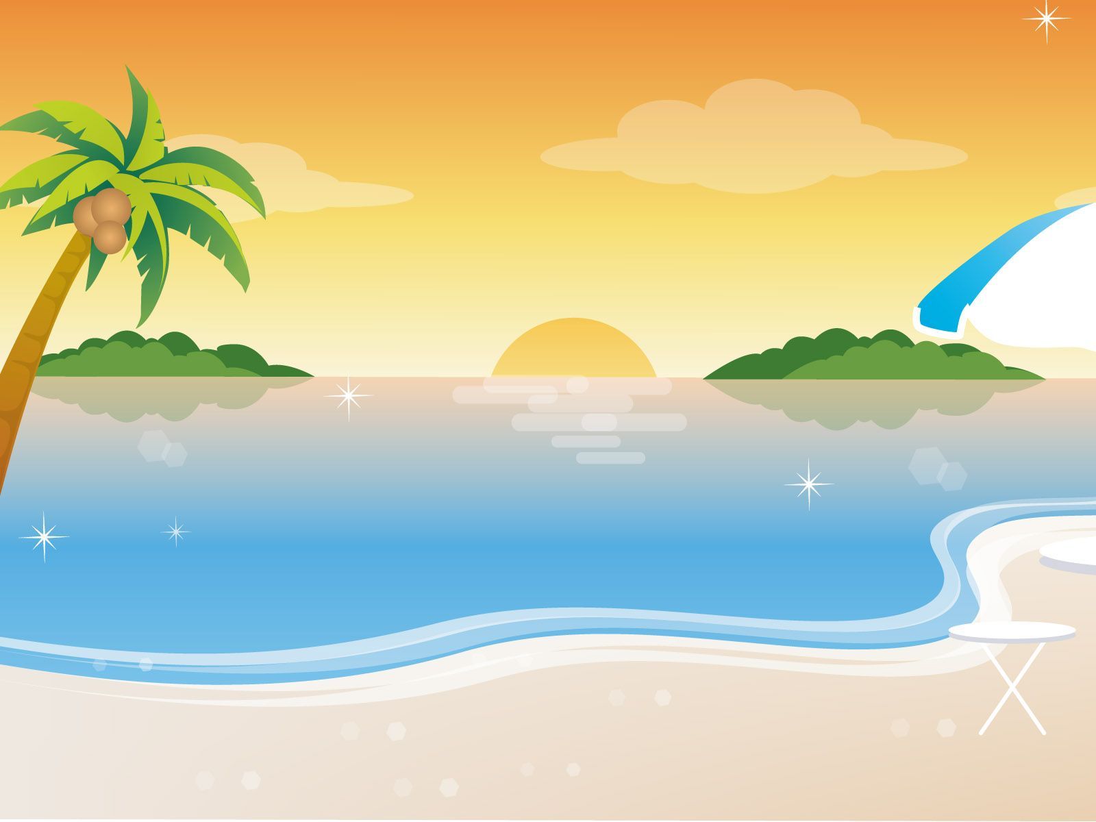 Beach Cartoon Wallpapers