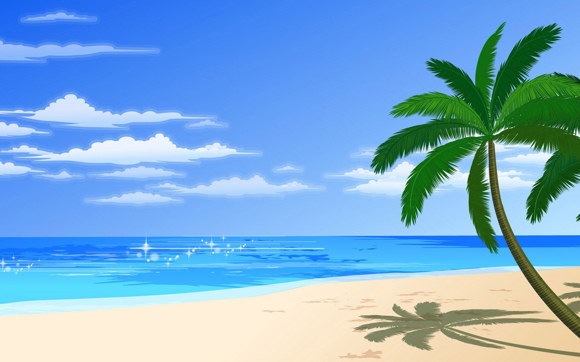 Beach Cartoon Wallpapers