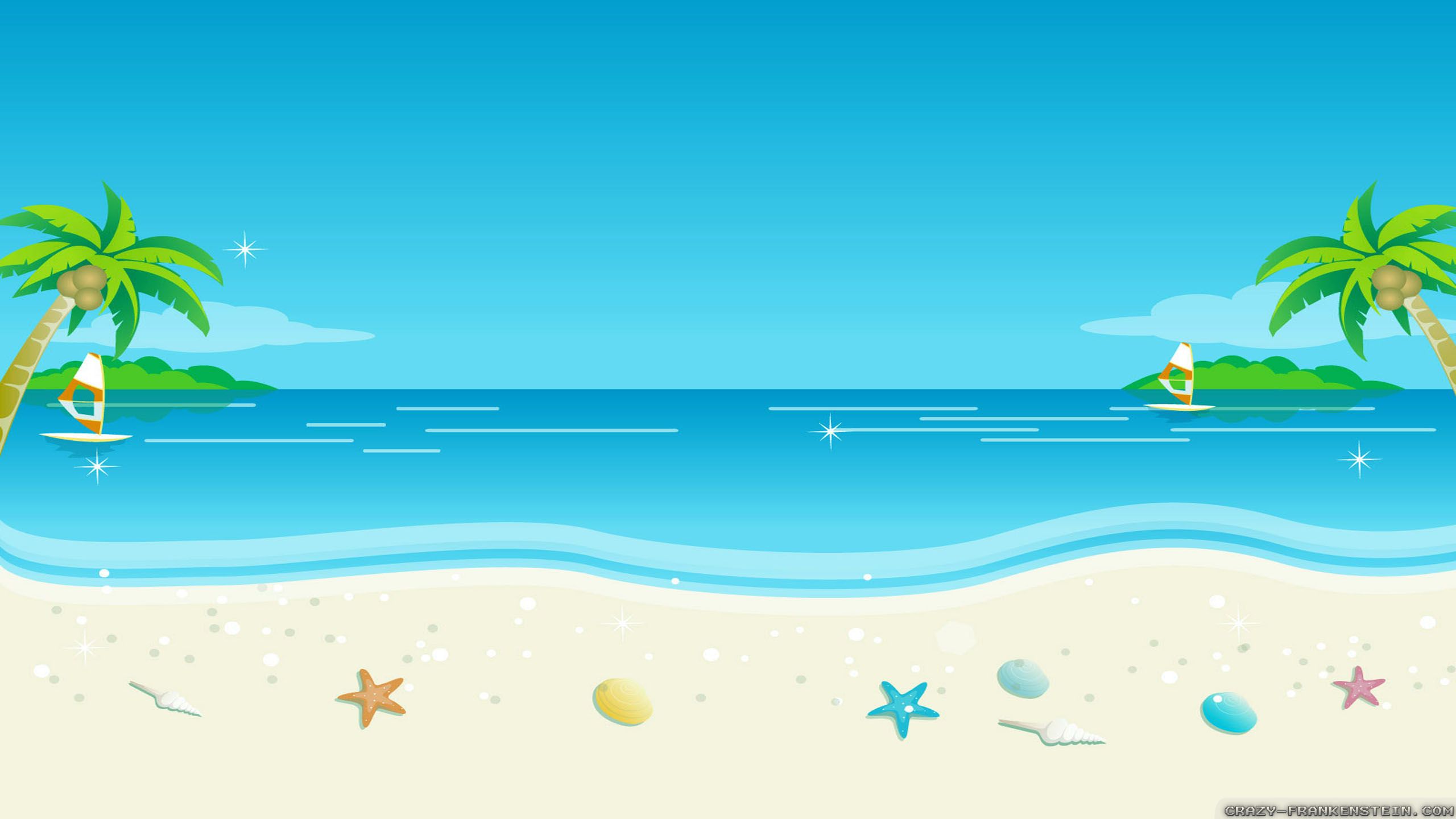 Beach Cartoon Wallpapers