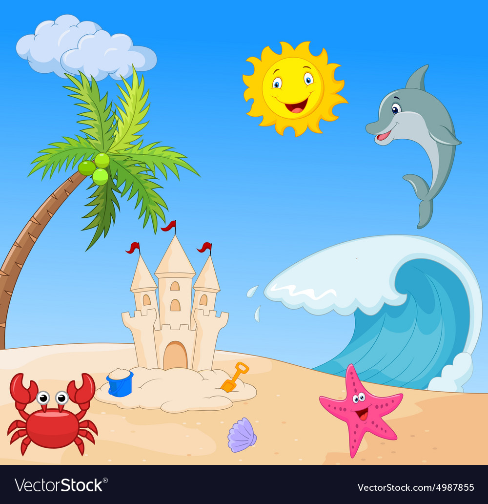 Beach Cartoon Wallpapers