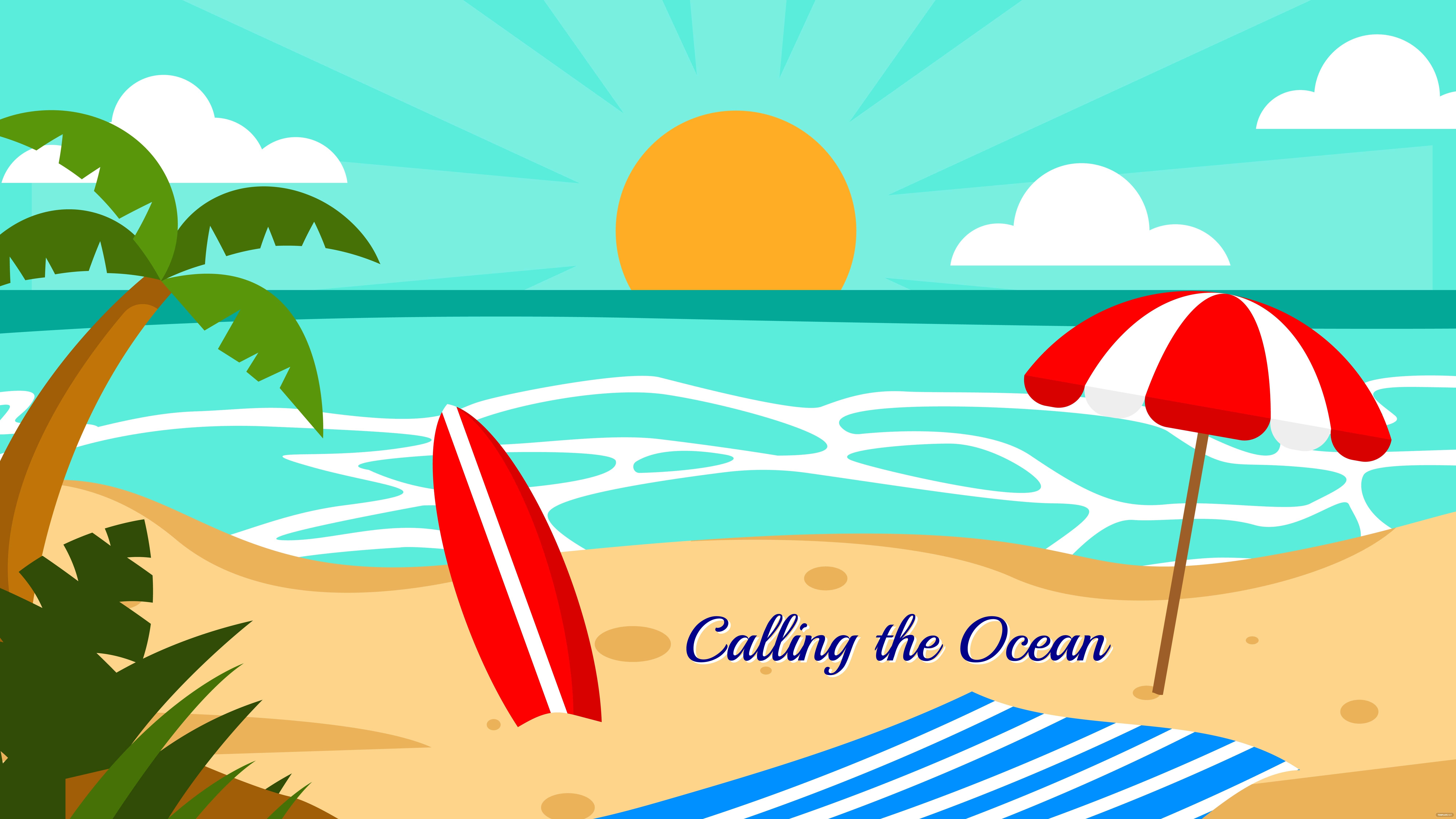 Beach Cartoon Wallpapers