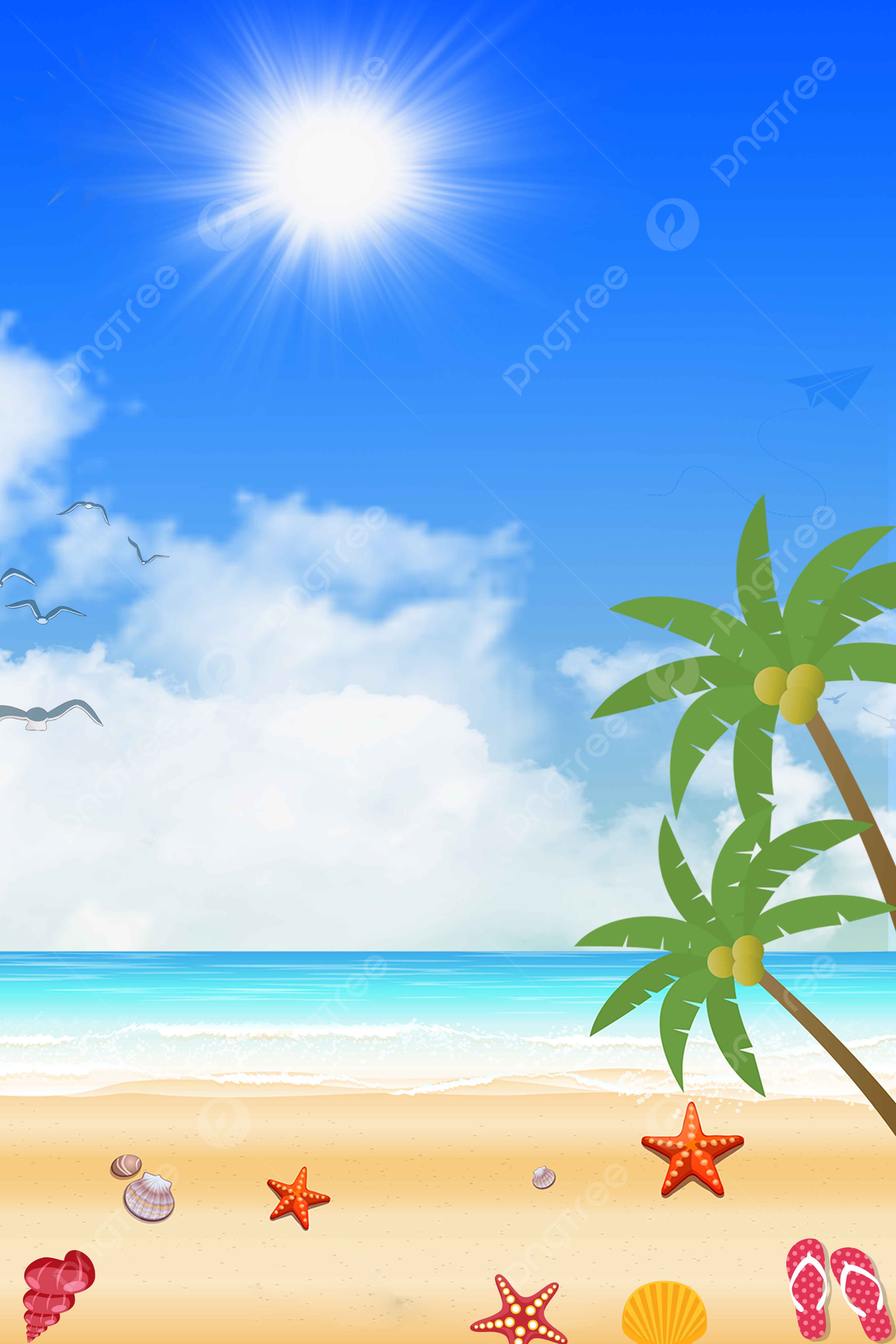 Beach Cartoon Wallpapers