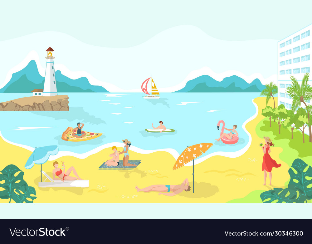 Beach Cartoon Wallpapers