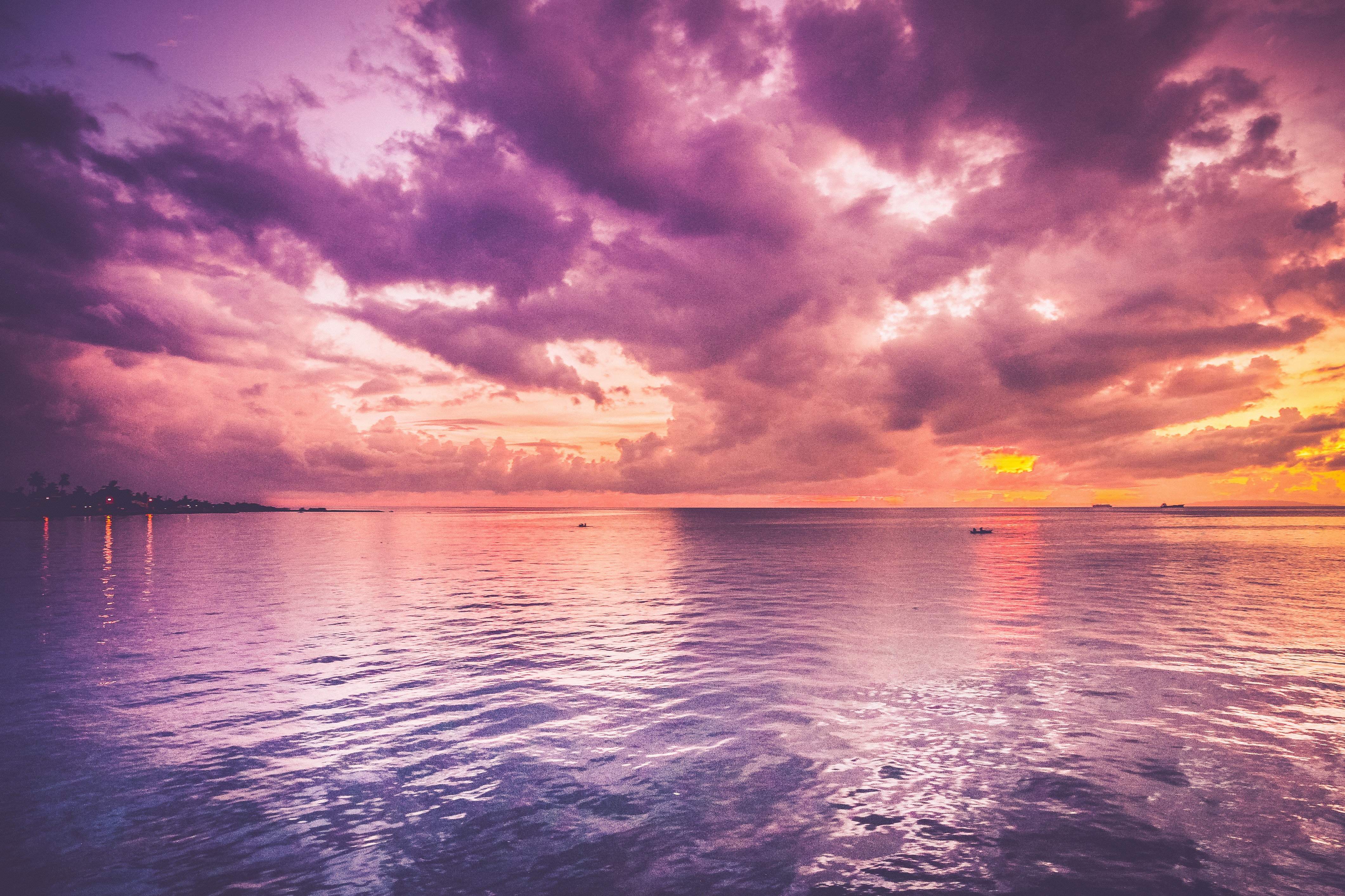 Beach Cloud Earth Horizon Ocean Purple Sea Wallpapers