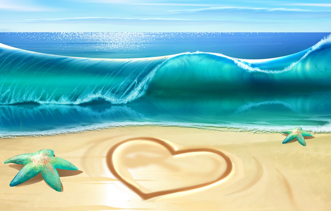 Beach Heart Wallpapers