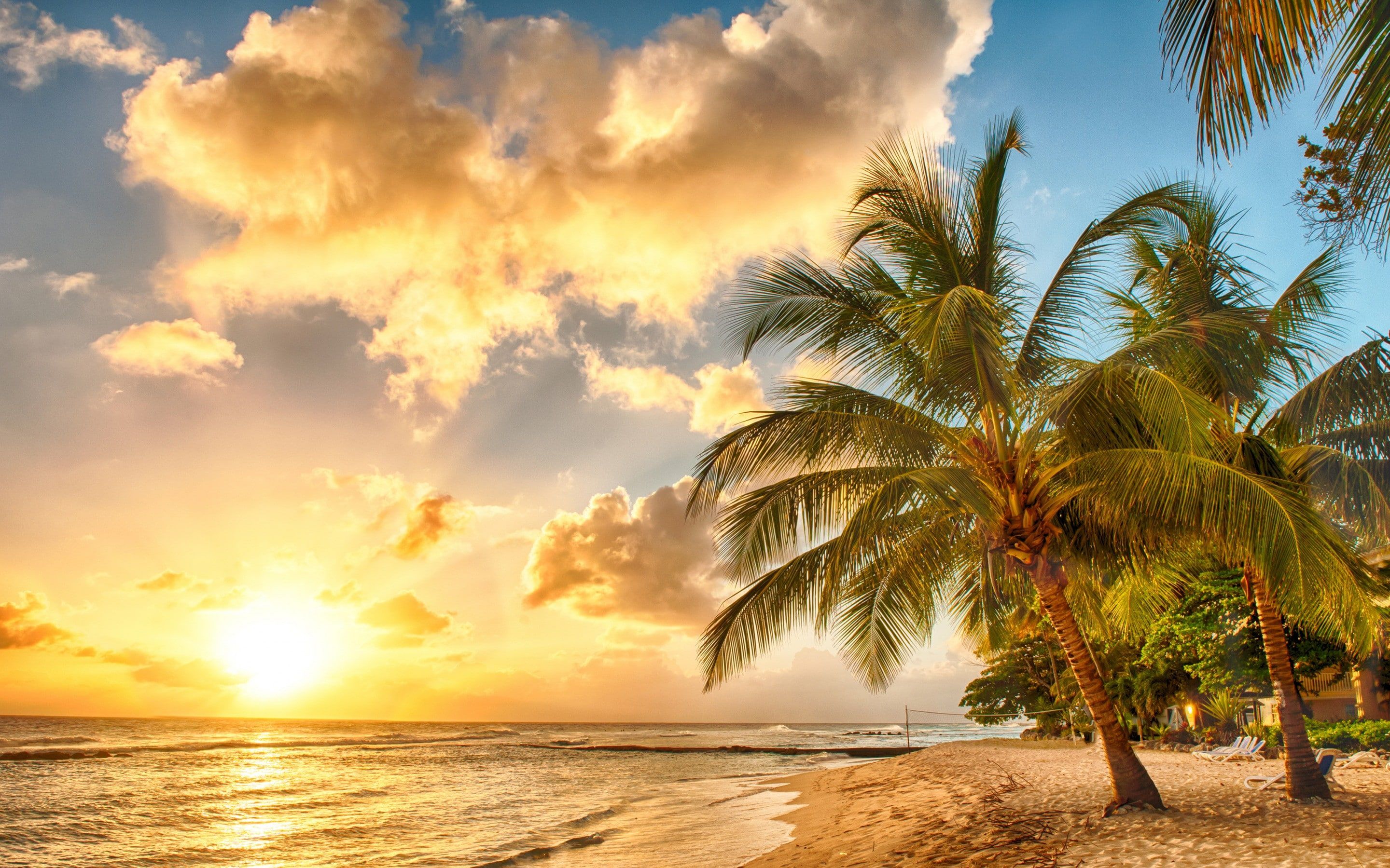 Beach Paradise Sunset Wallpapers