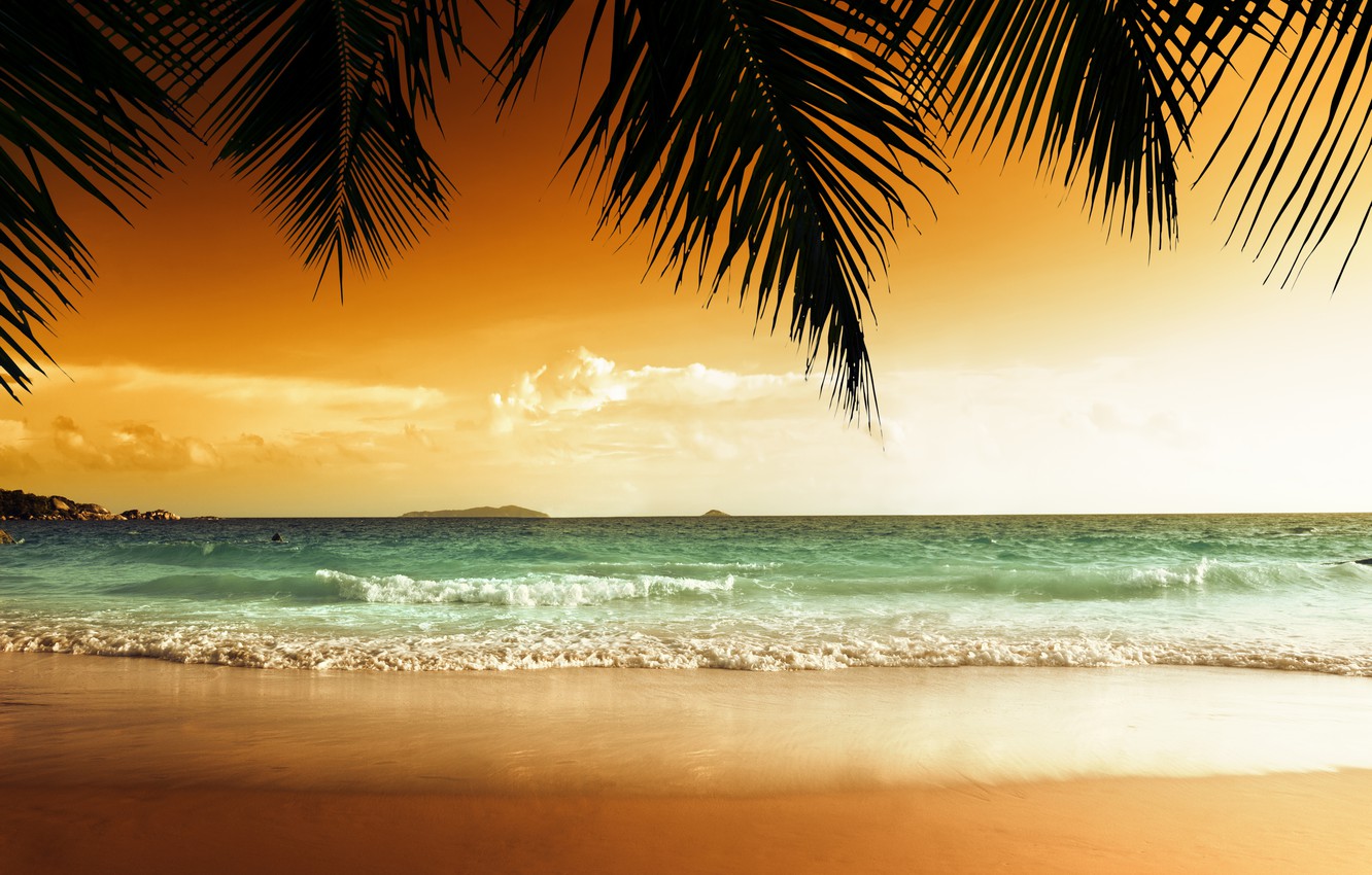 Beach Paradise Sunset Wallpapers