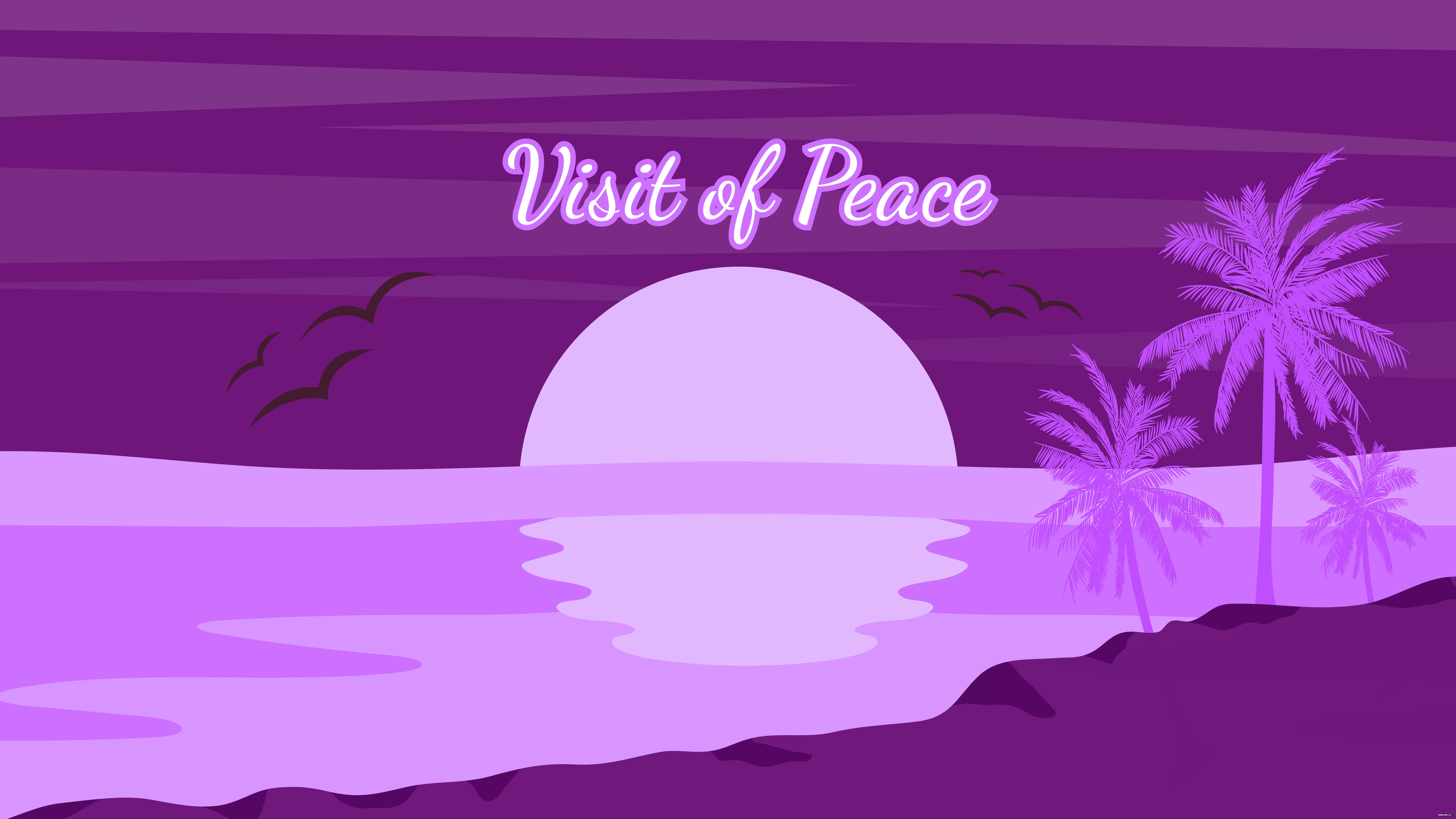 Beach Sunset Purple Wallpapers