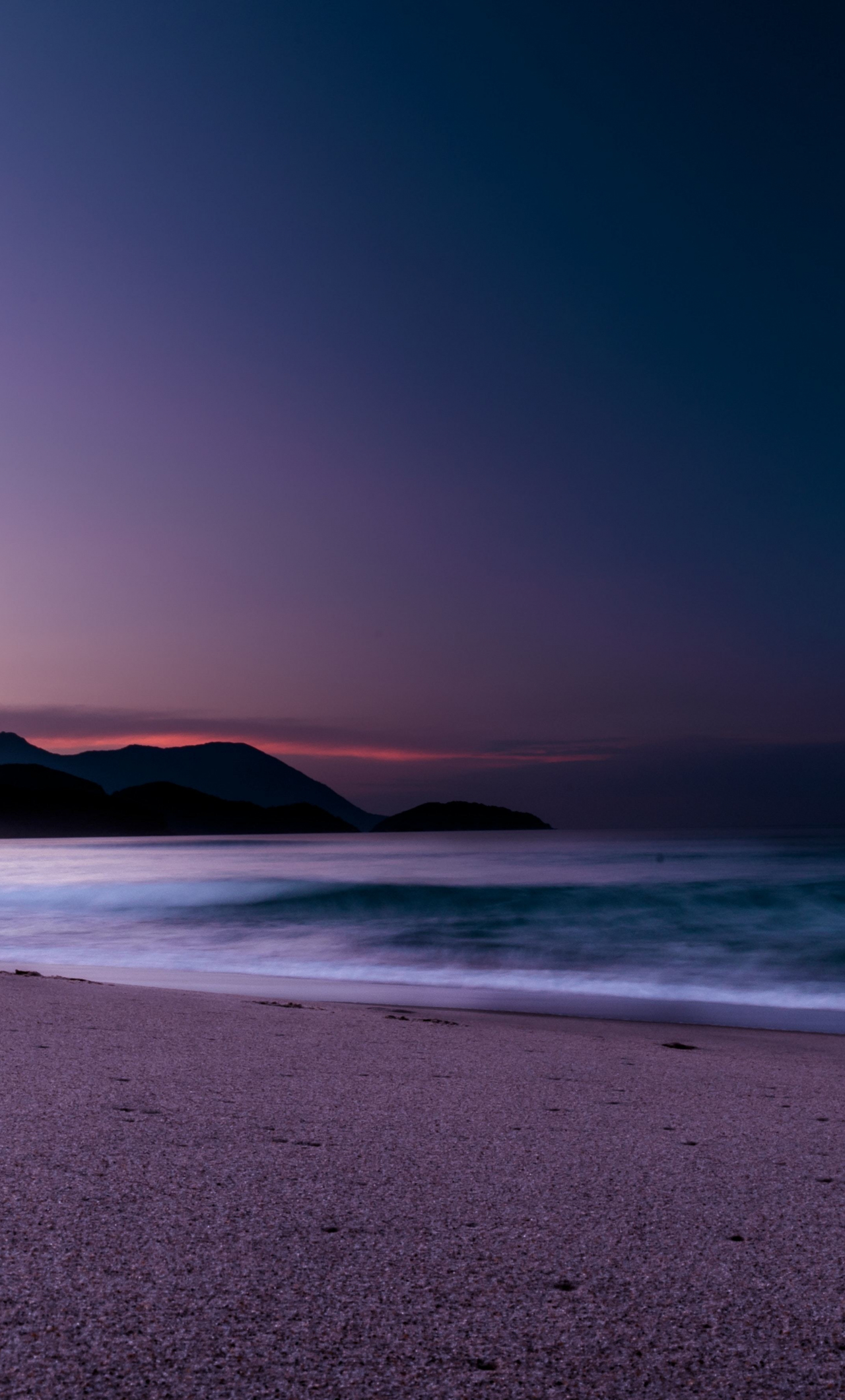 Beach Sunset Purple Wallpapers