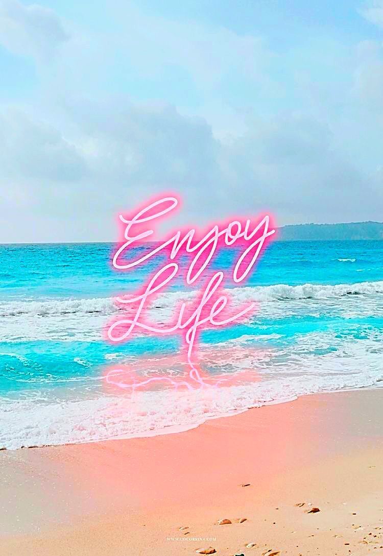 Beach Themed Quotes Wallpapers