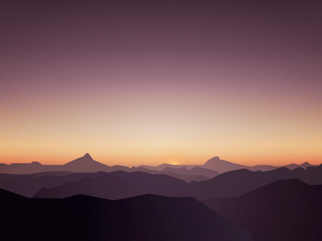 Beautiful 4K Mountain In Sunset Wallpapers