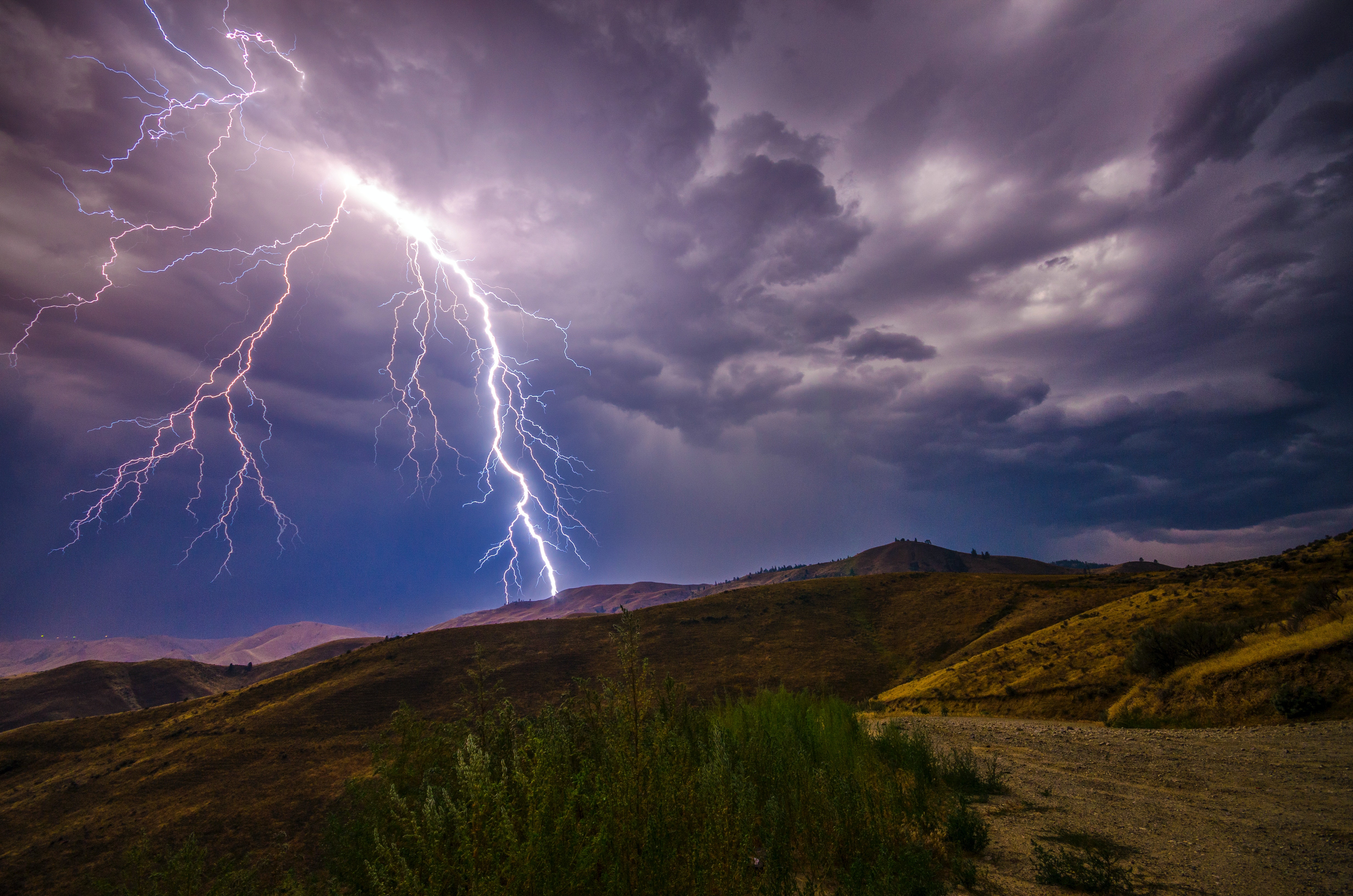 Beautiful Nature Thunderstorm Colorful Forest Wallpapers