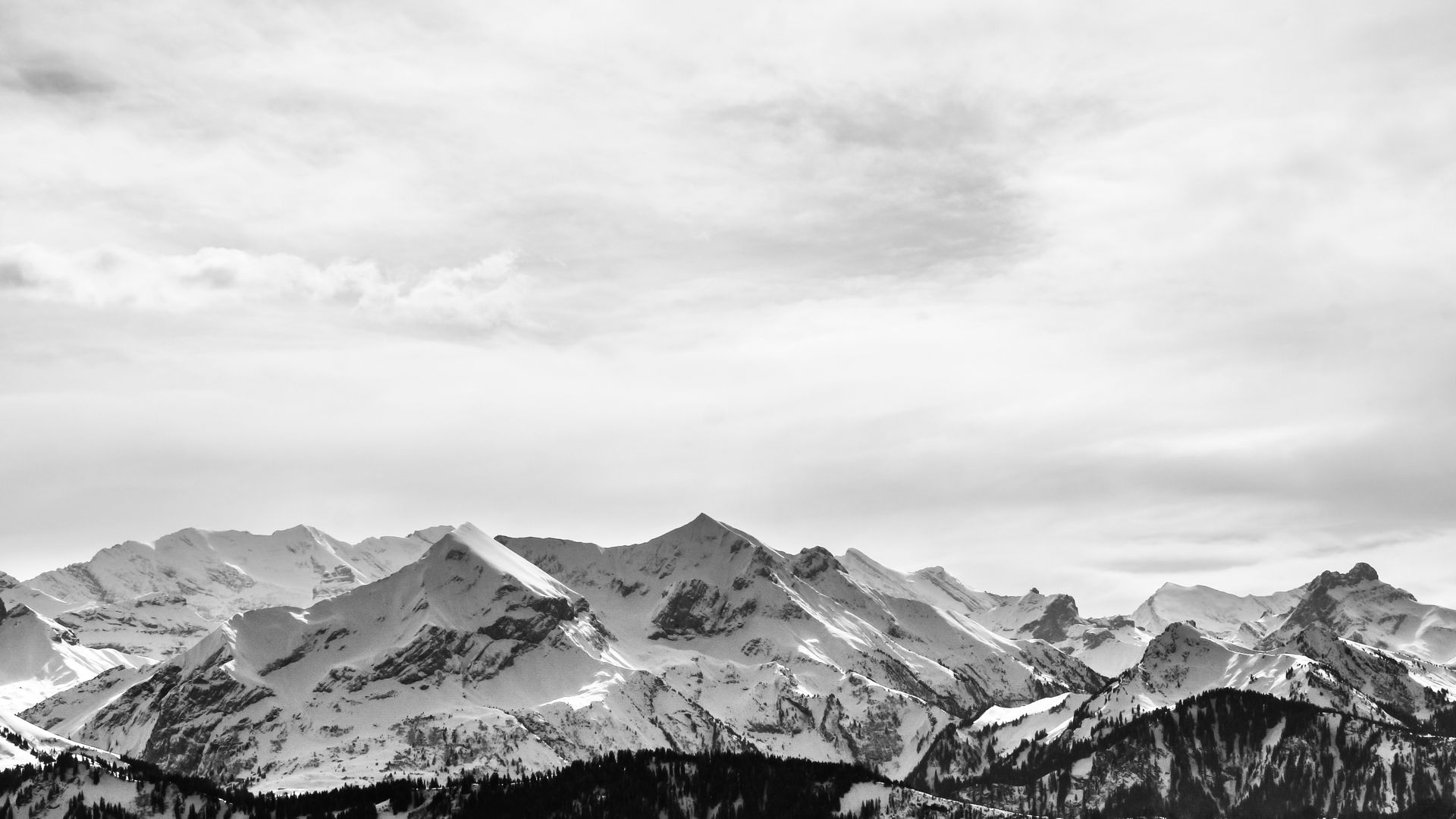 Black And White Mountain Wallpapers