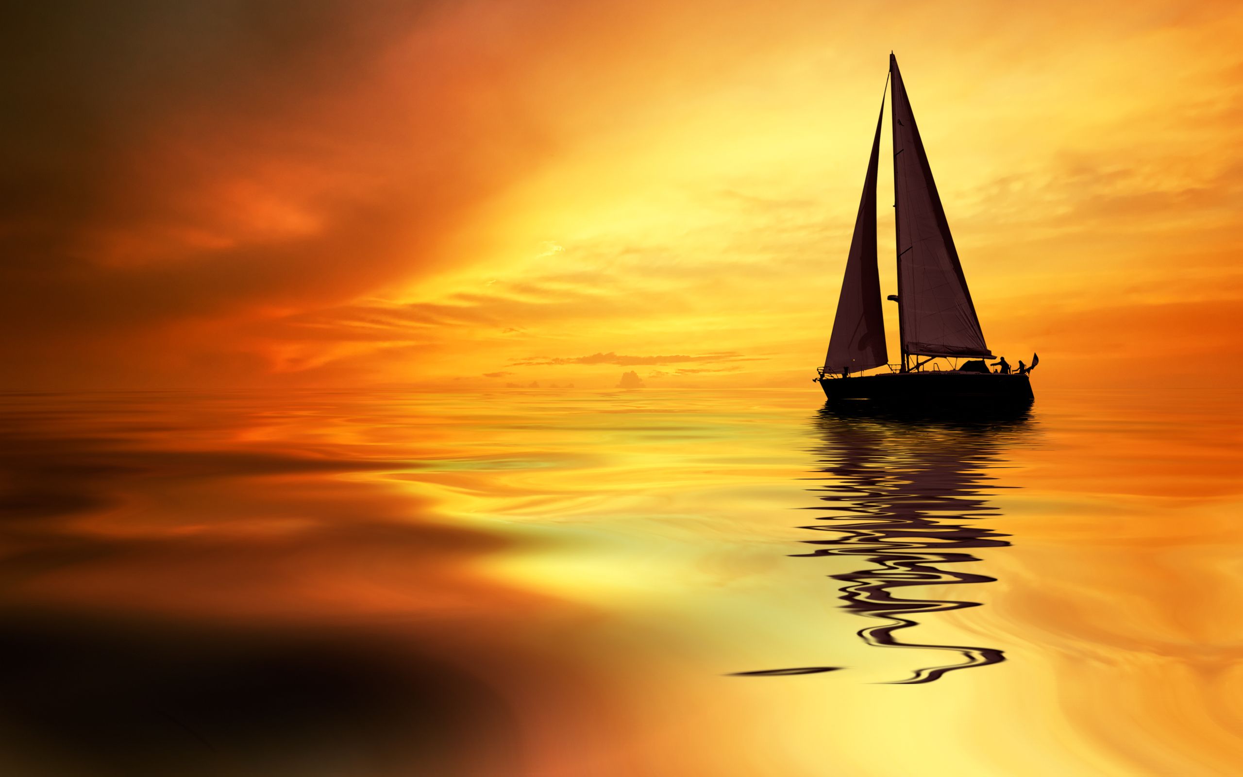 Boating And Sunset Wallpapers