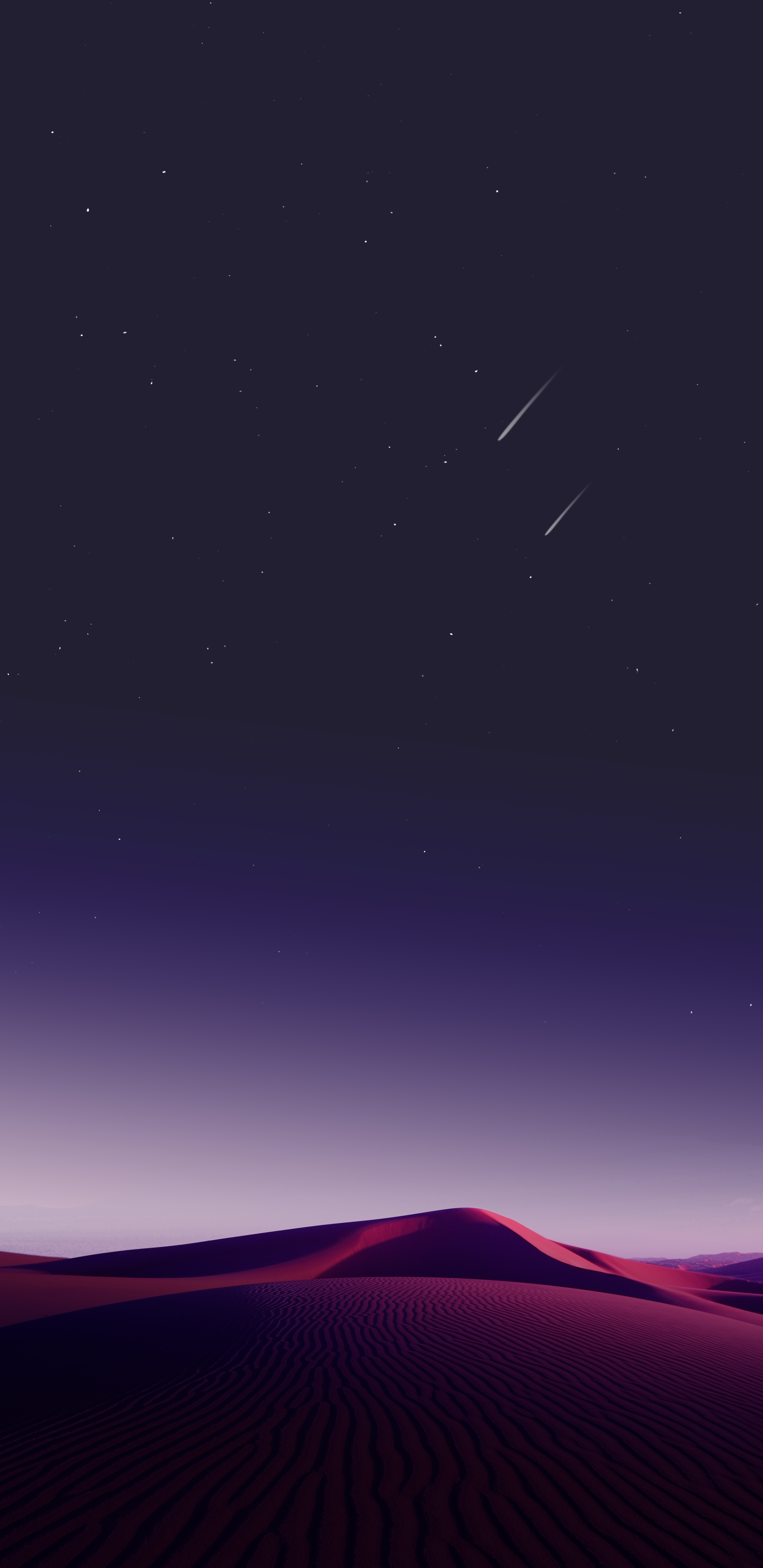 Clean Night Sky And Mountains Peak Wallpapers