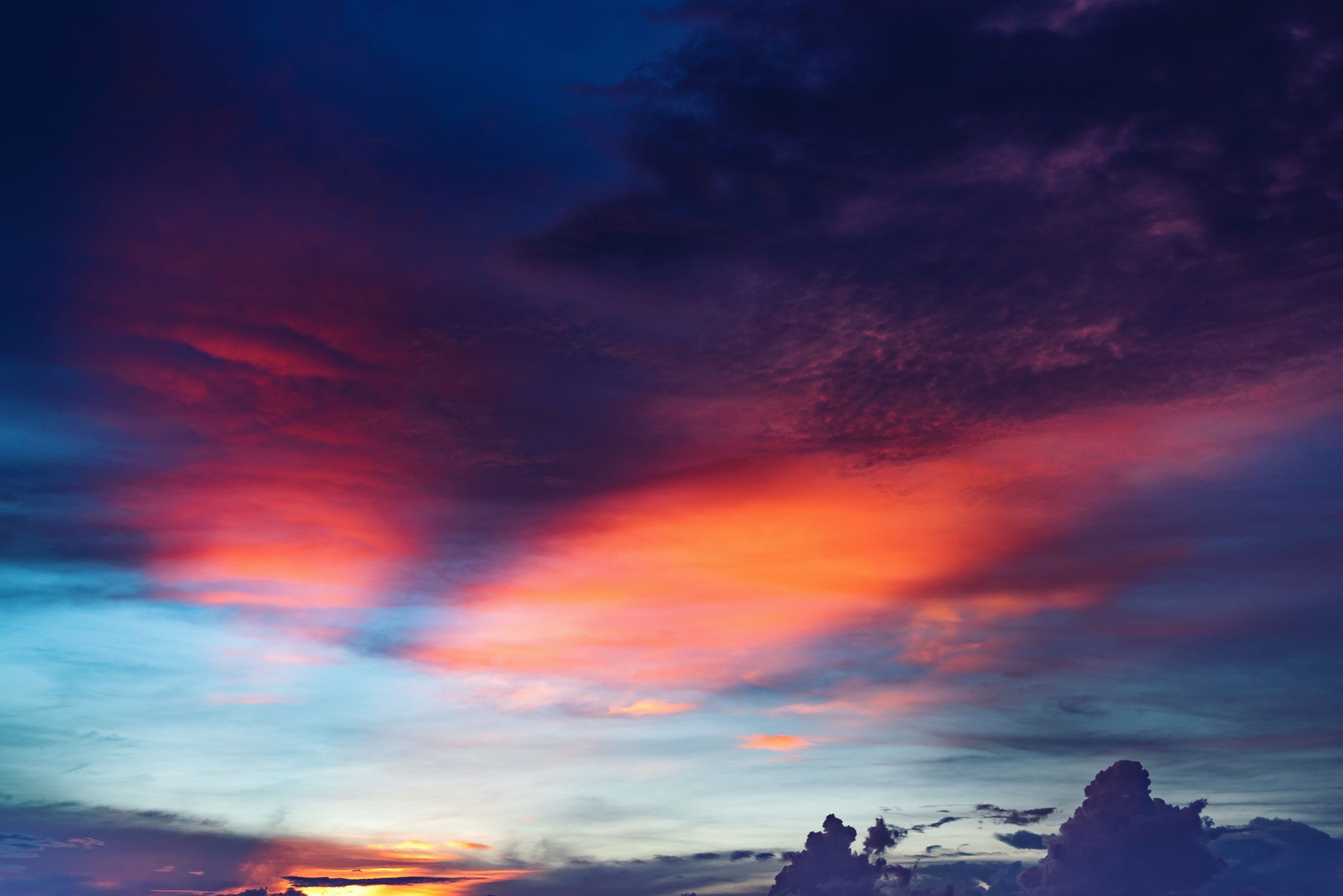 Cloudy Overcast Sunset Wallpapers