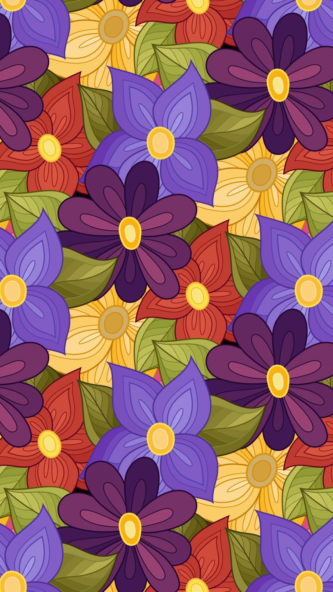 Colorful Flowers Digital Art Wallpapers