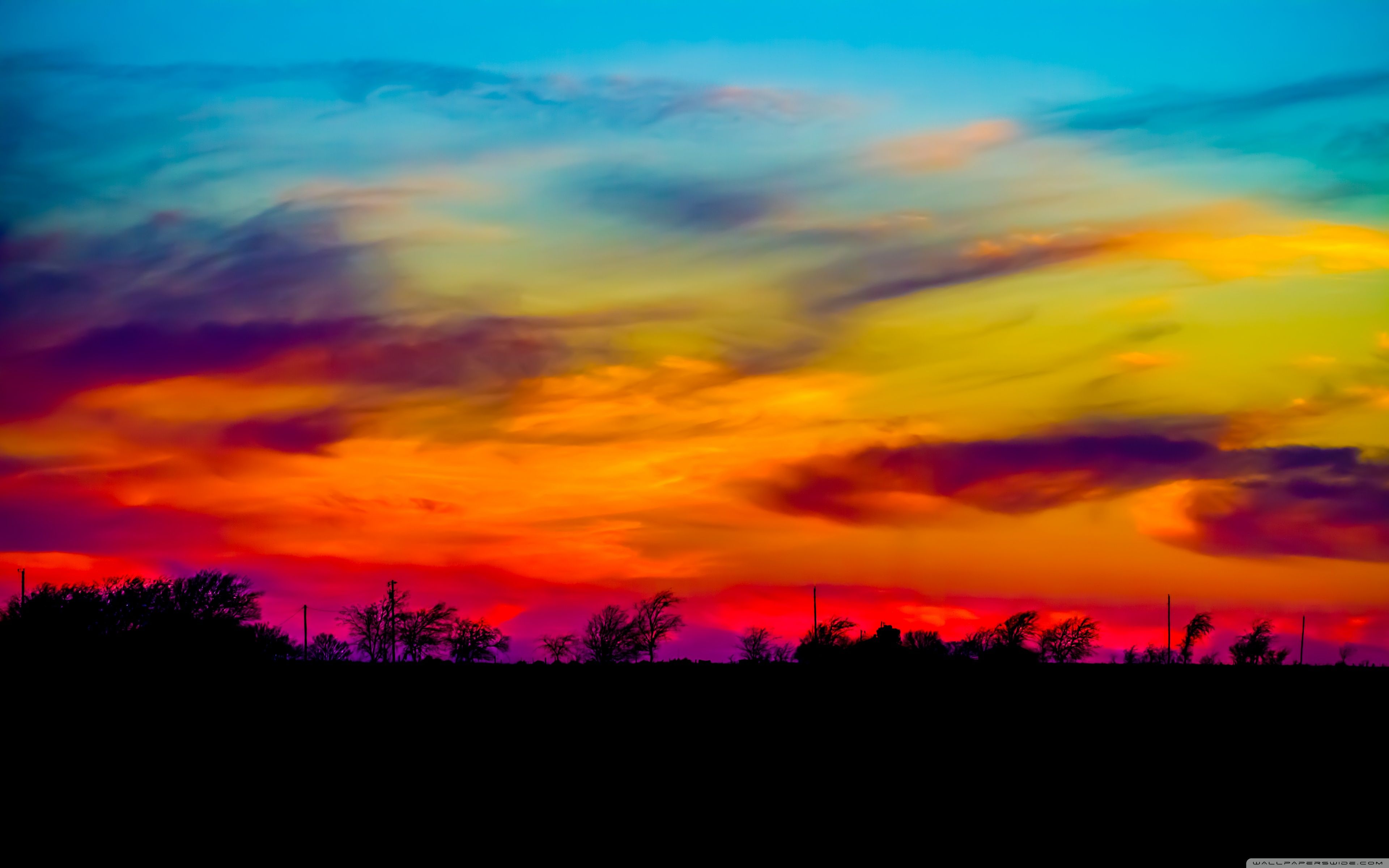 Colorful Sky Near Lighthouse Wallpapers