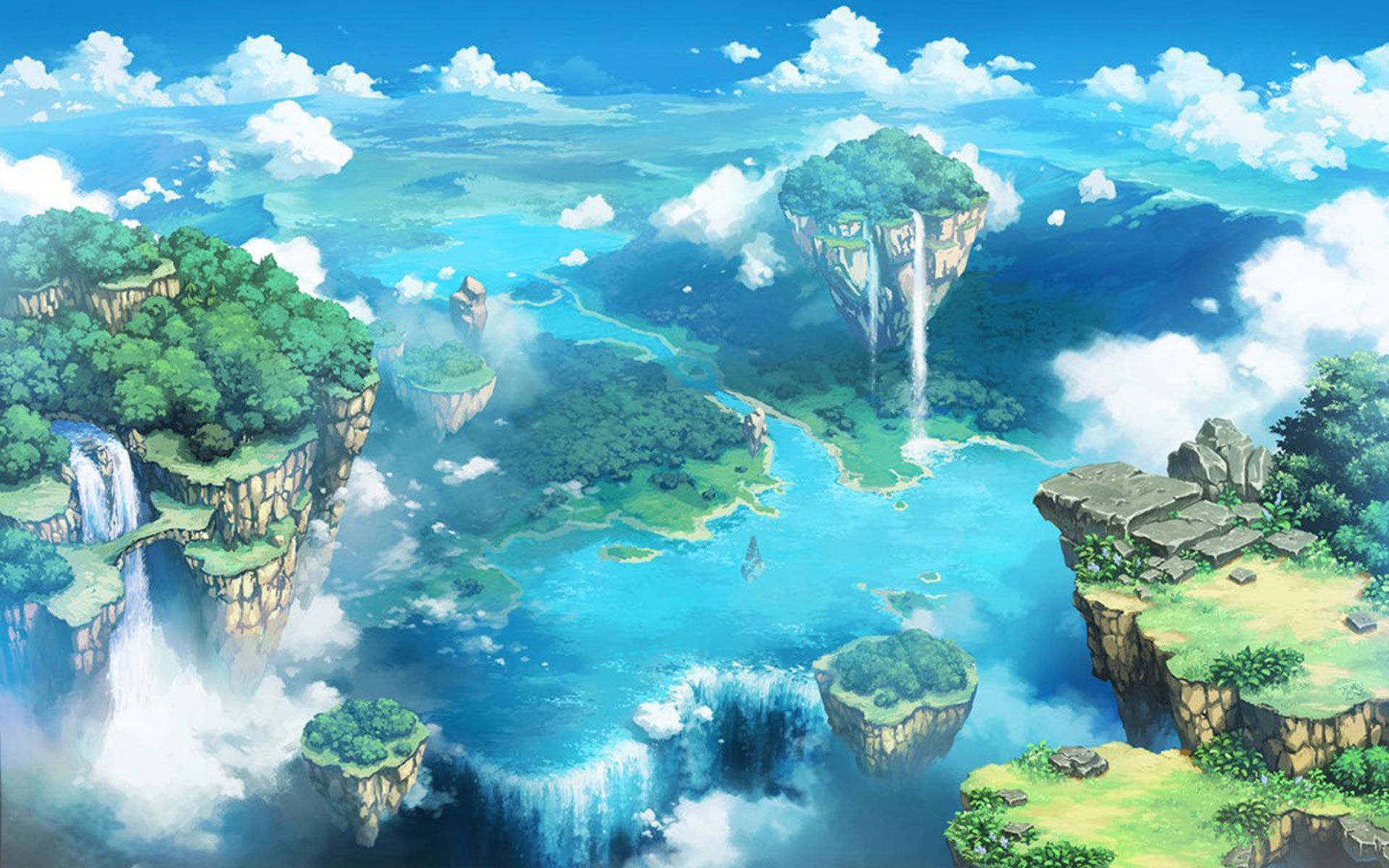 Cool Floating Island Wallpapers