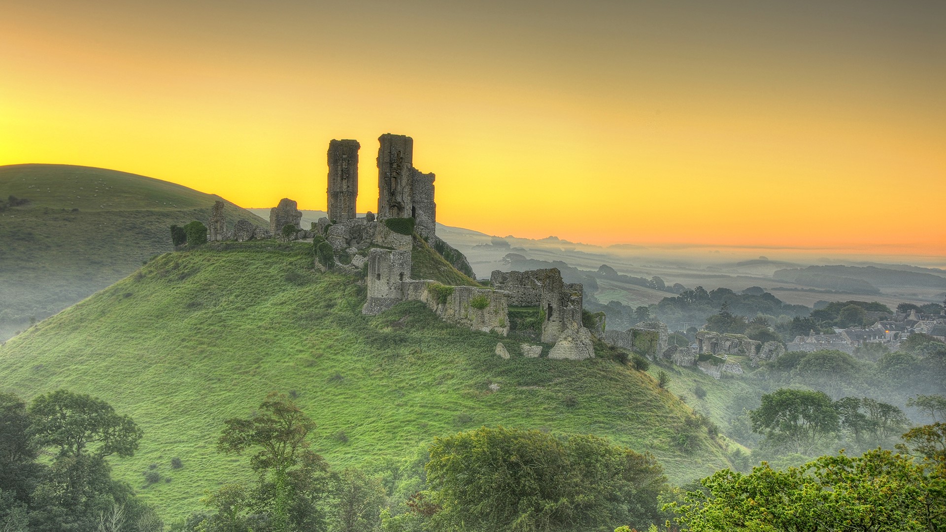 Corfe Castle England Wallpapers