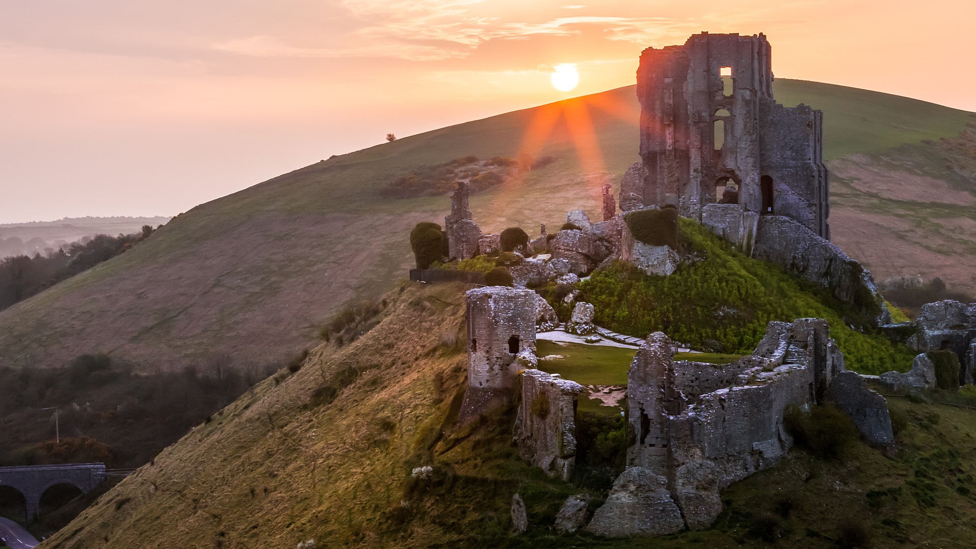 Corfe Castle England Wallpapers