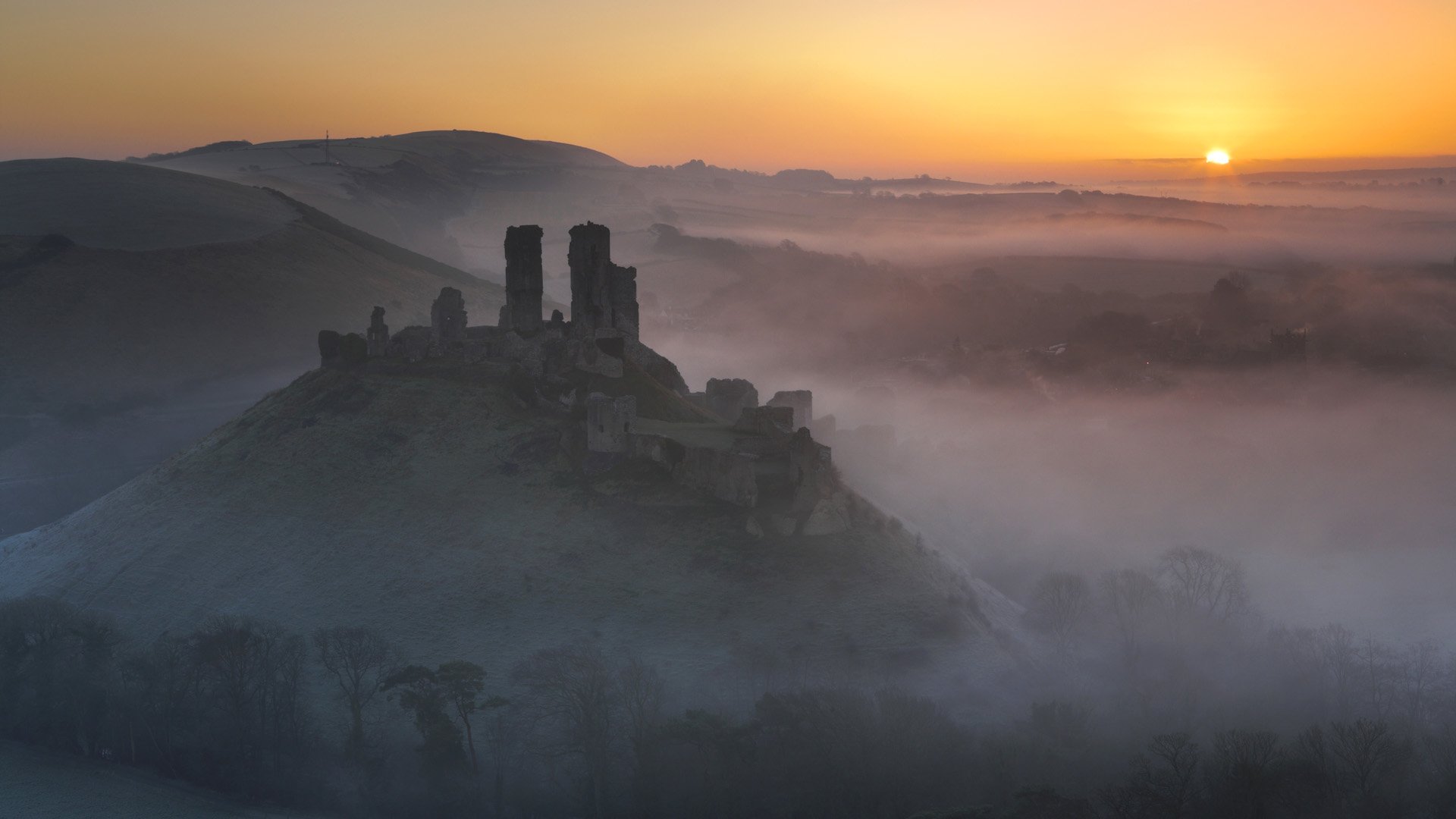 Corfe Castle England Wallpapers