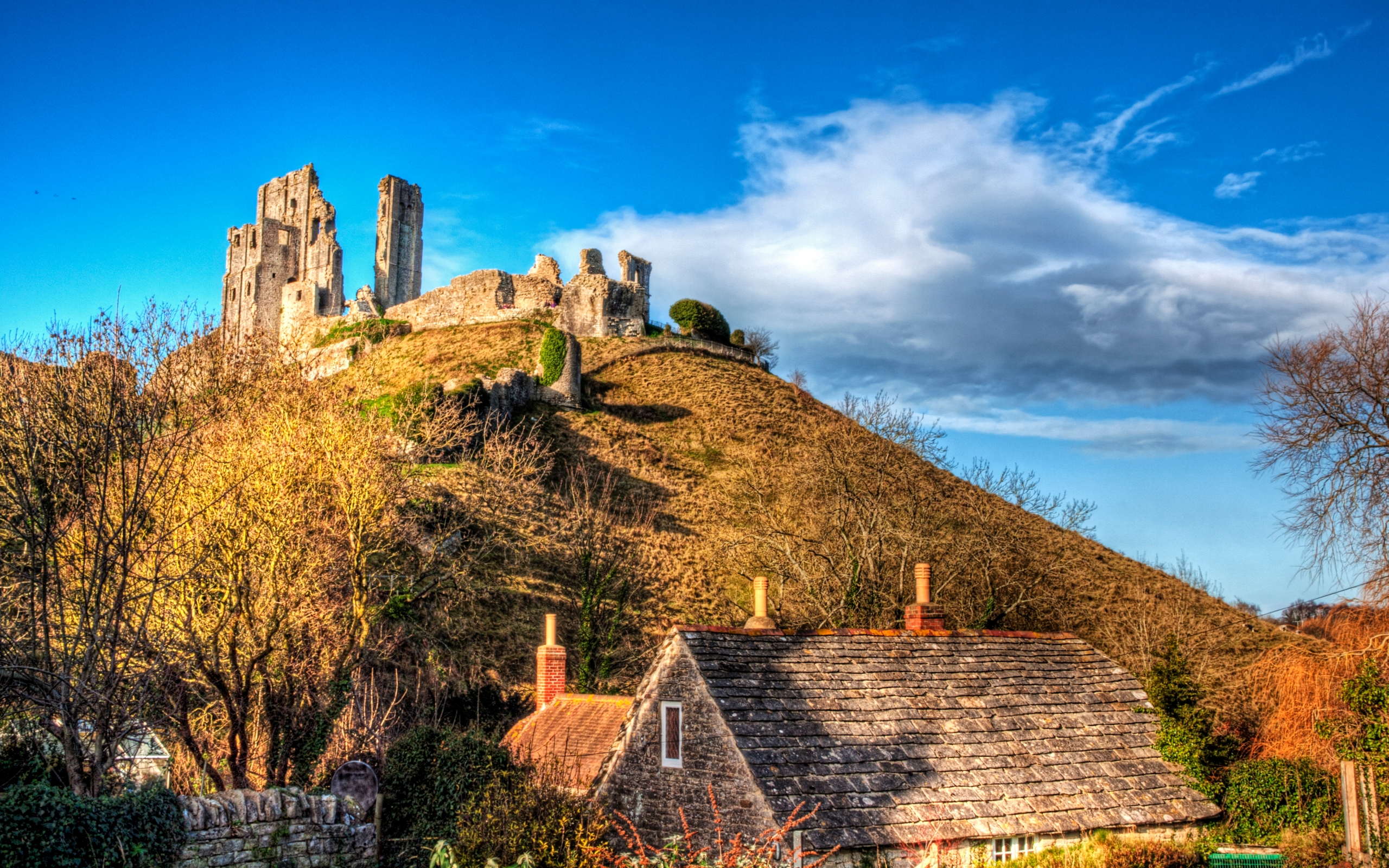 Corfe Castle England Wallpapers