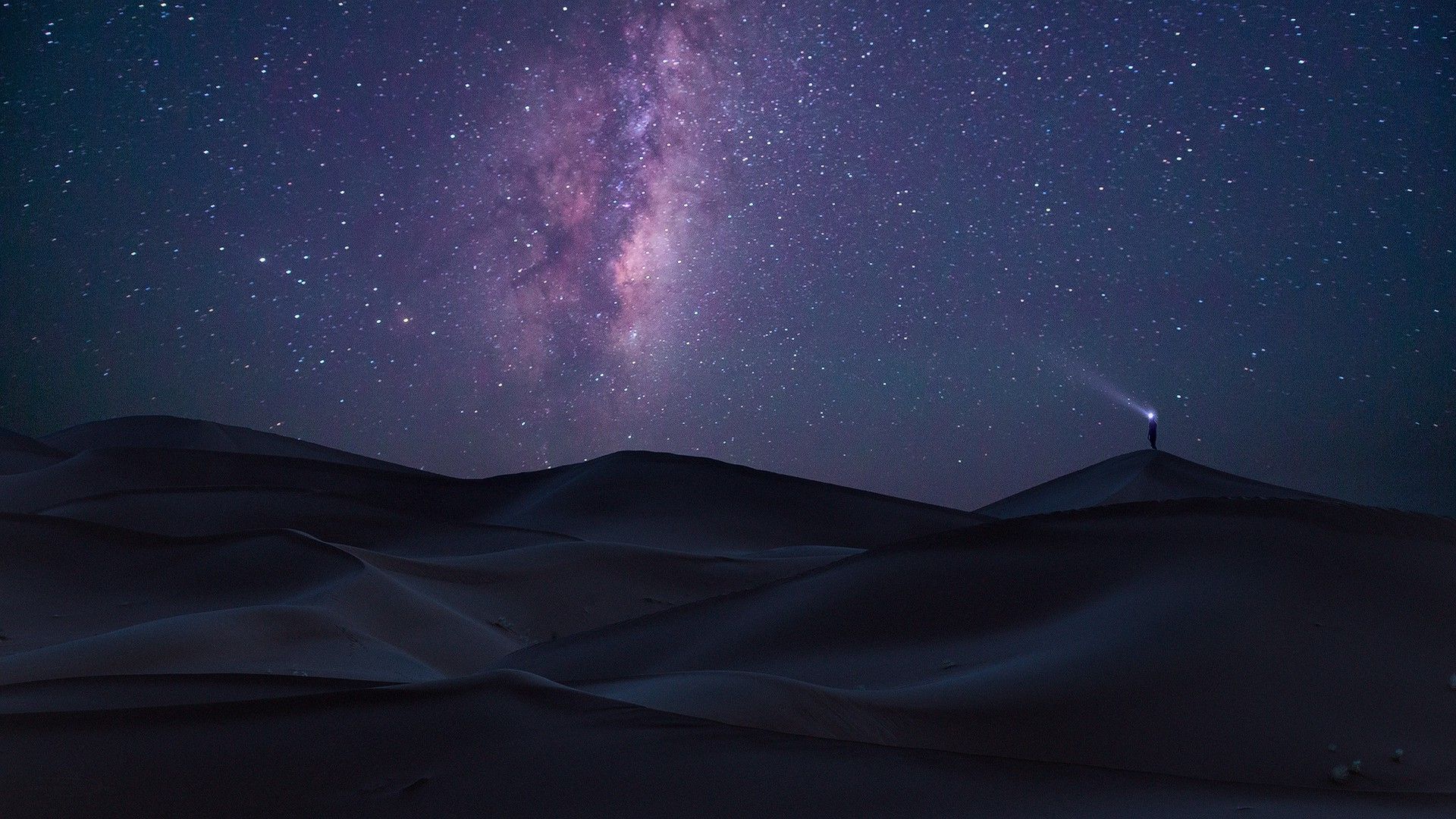 Desert Dune At Night Wallpapers