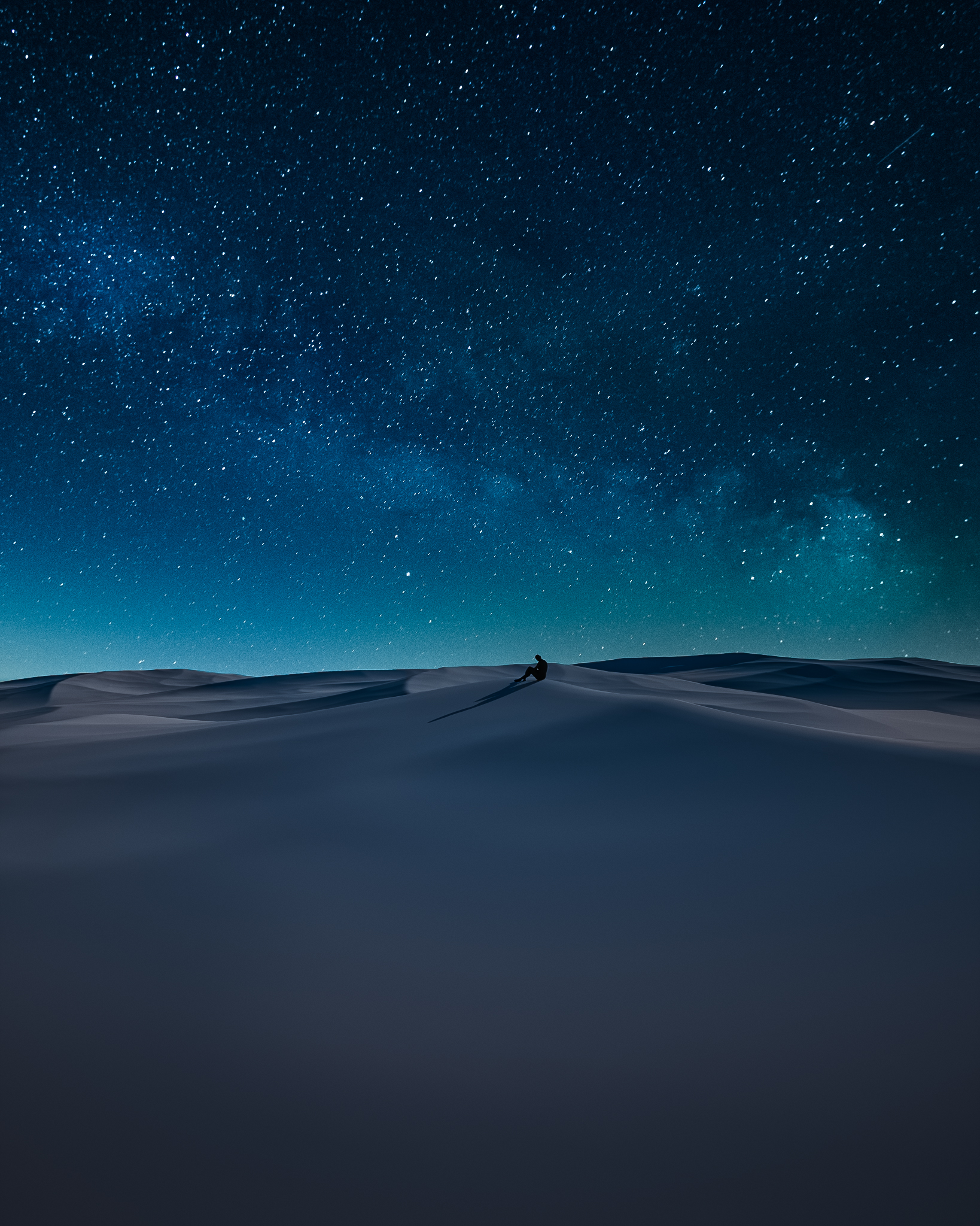 Desert Dune At Night Wallpapers