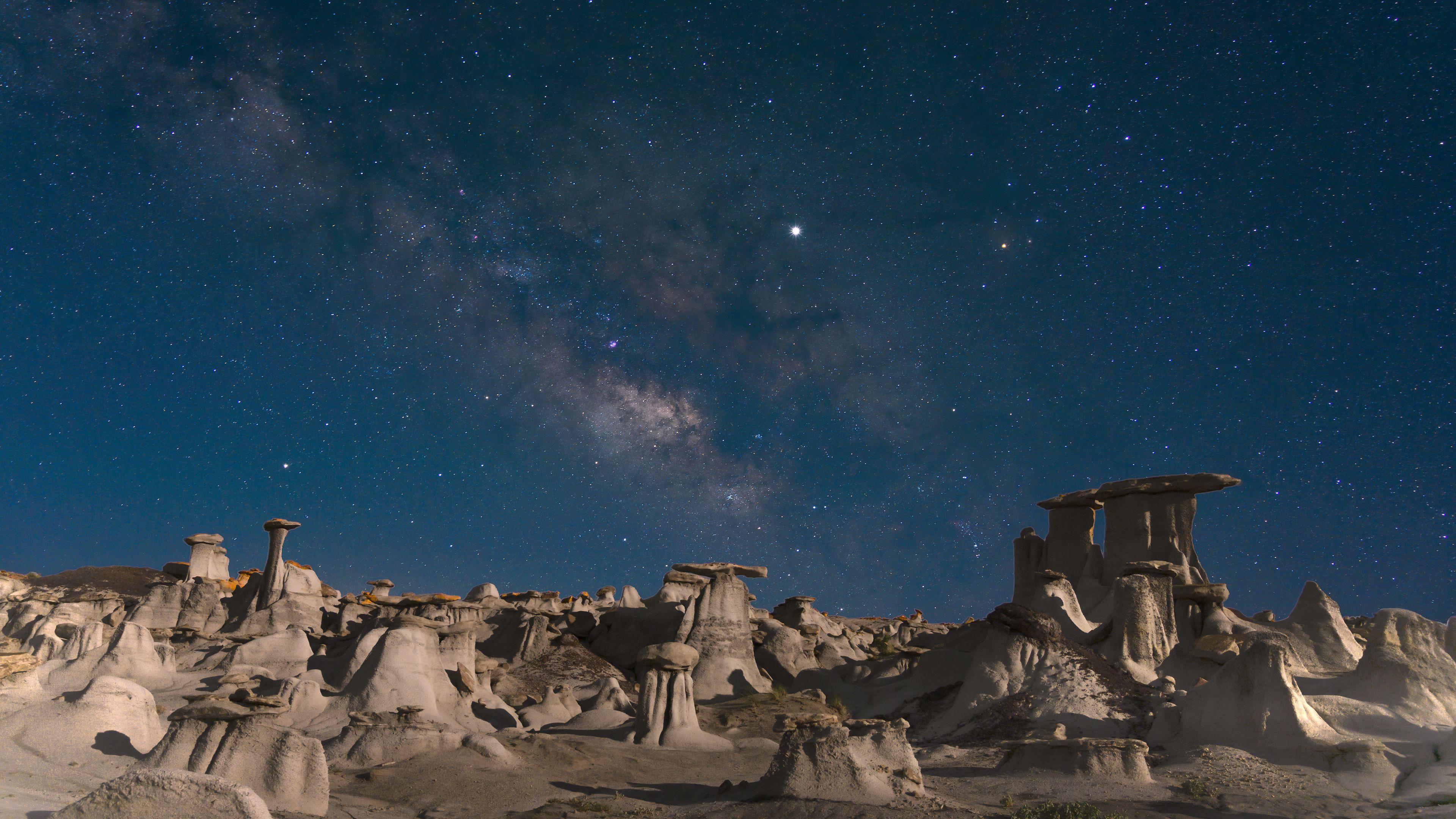 Desert Starry Night Wallpapers