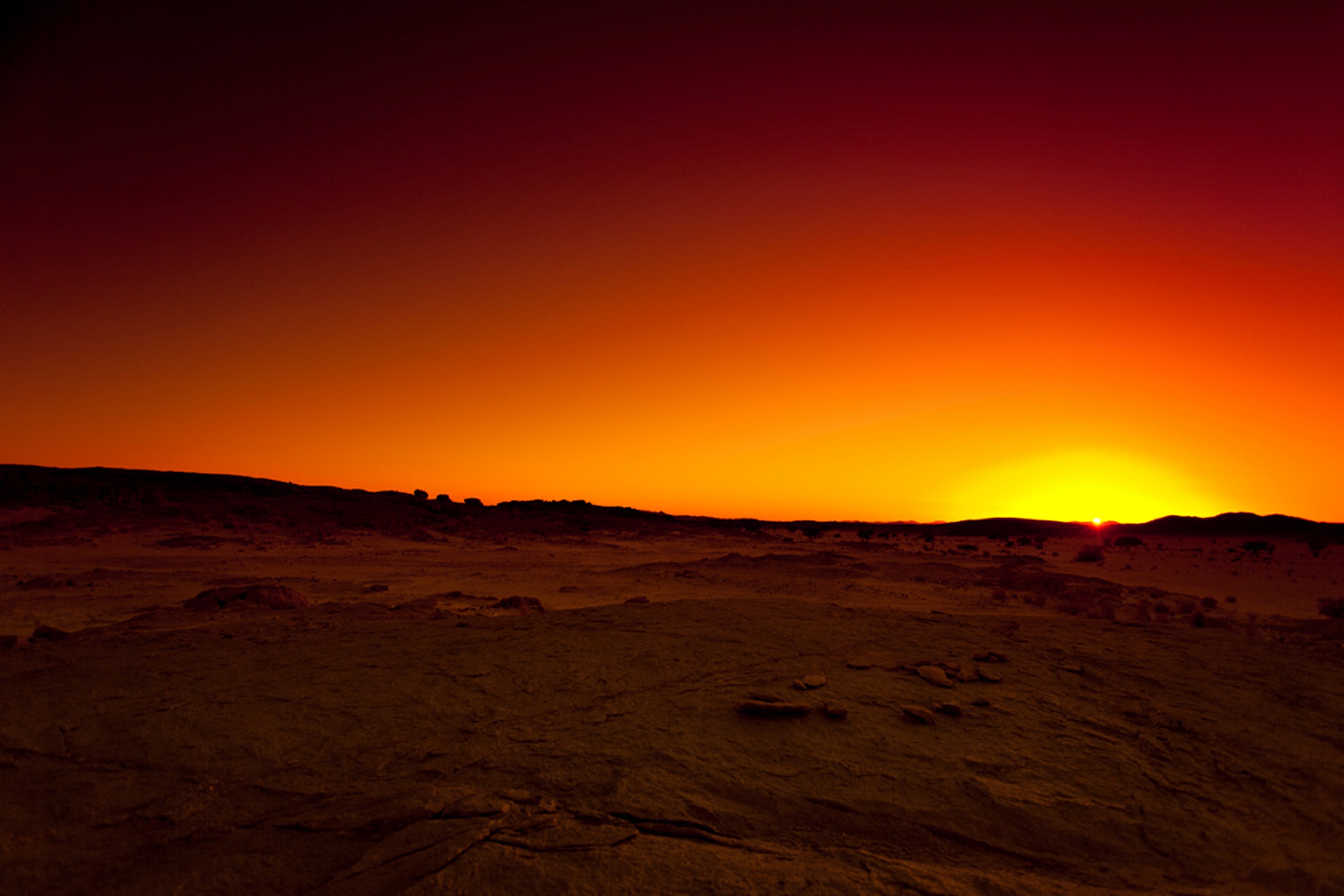 Desert Tassili Sunrise Algeria Wallpapers